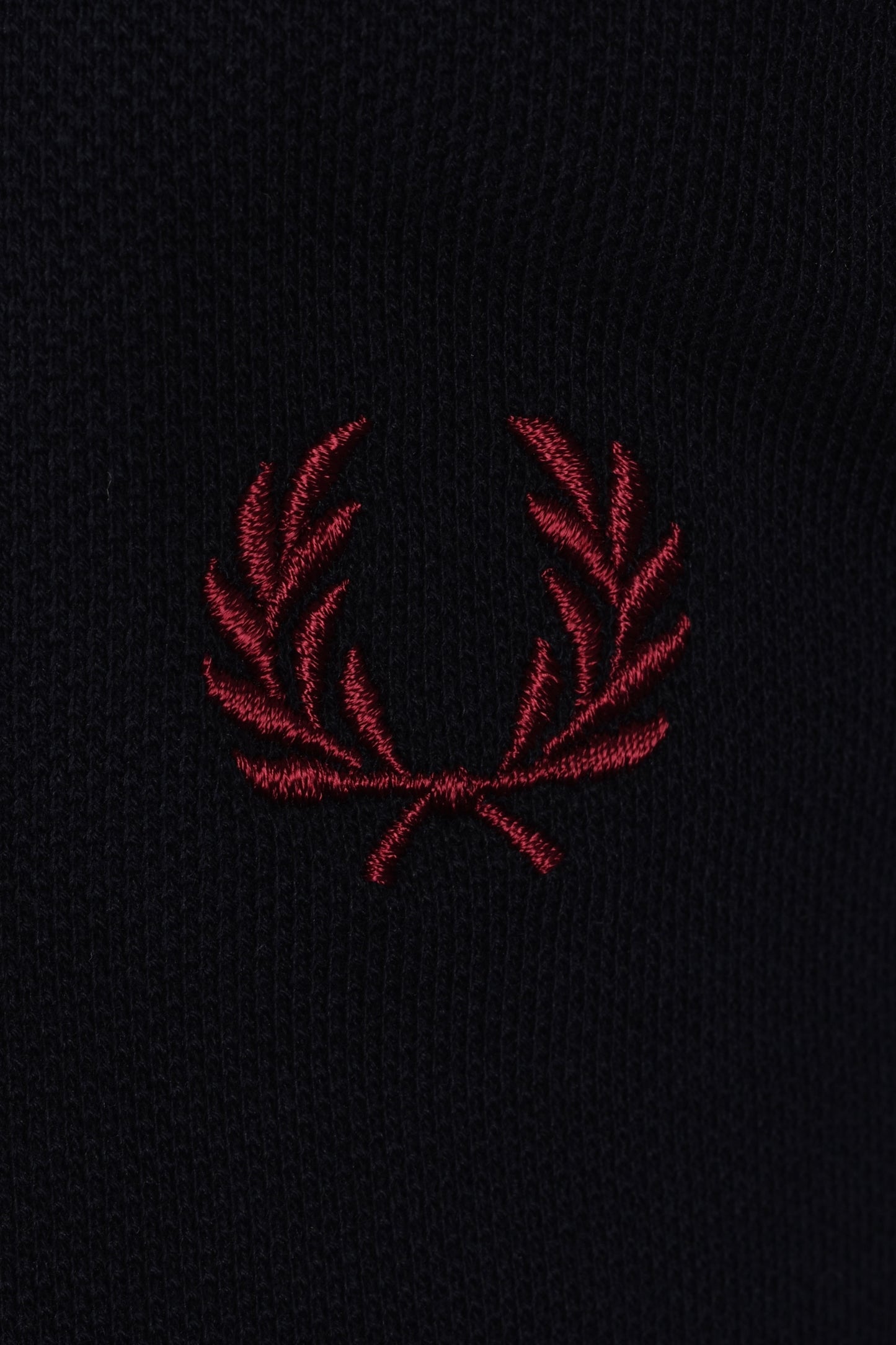 FRED PERRY TWIN TIPPED POLO SHIRT NAVY/SPORT GREEN/BURNT RED