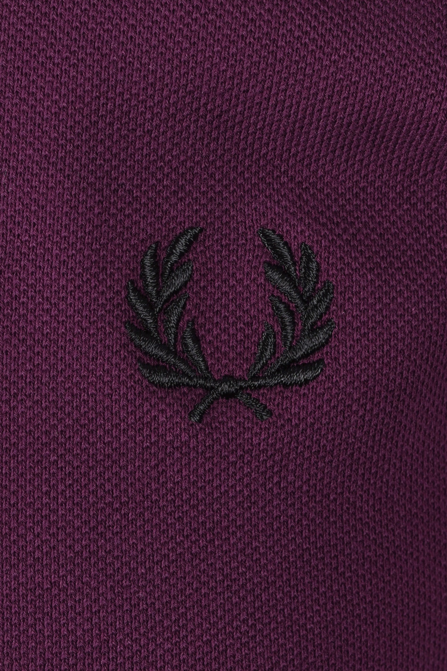 FRED PERRY TWIN TIPPED POLO SHIRT PLUM/BLACK Fred Perry Michael Stewart Menswear Polo Shirts