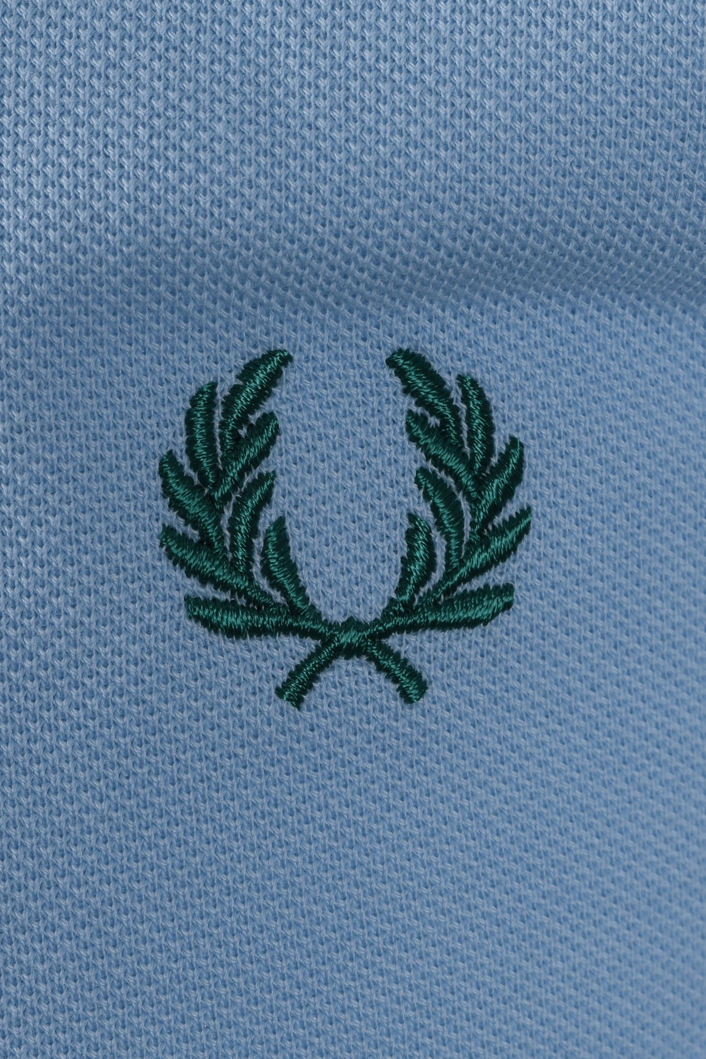 FRED PERRY TWIN TIPPED POLO SHIRT TRACK BLUE/BURNT RED/SPORT GREEN