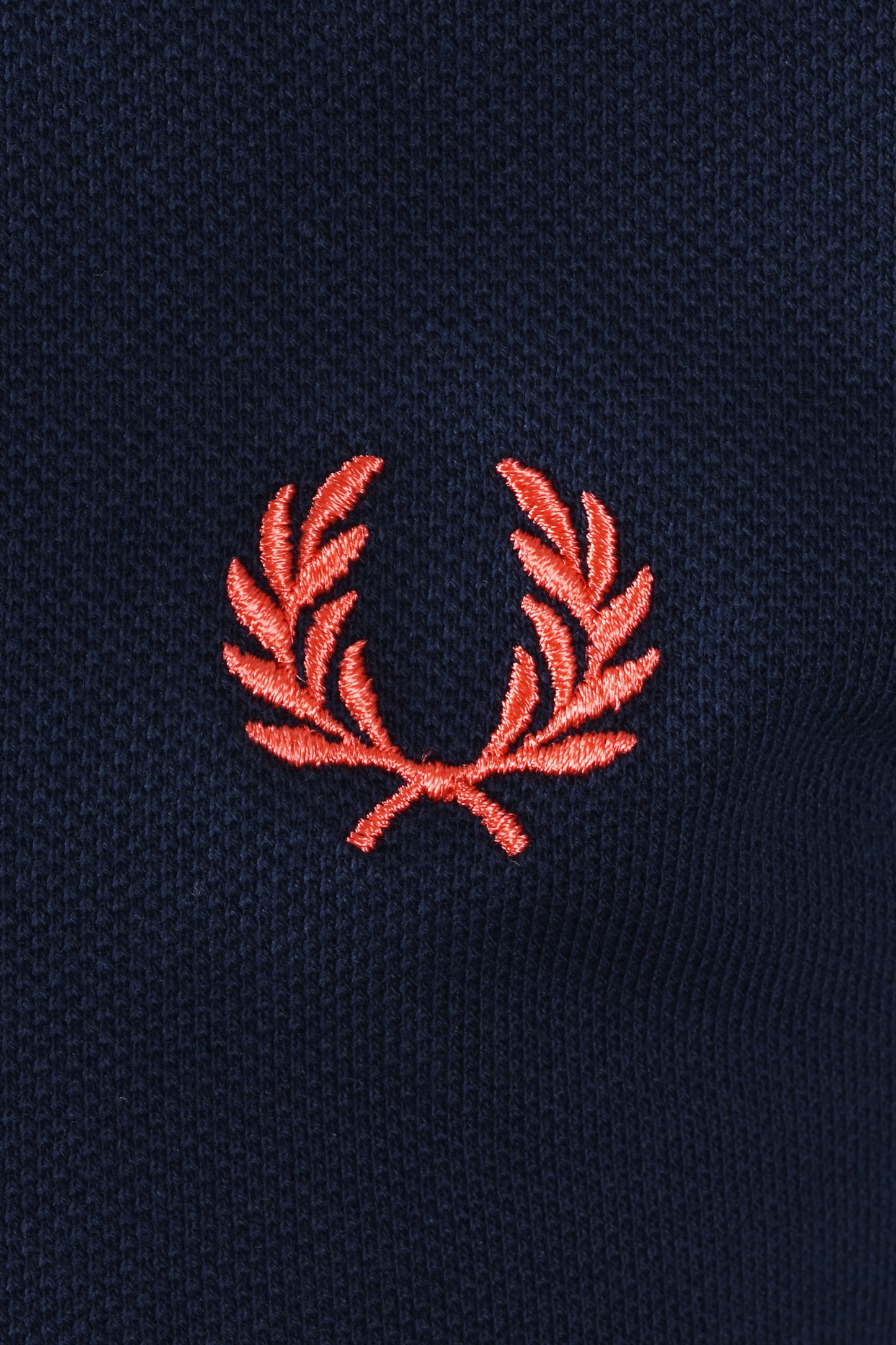 FRED PERRY TWIN TIPPED POLO SHIRT TENNIS BLUE/SILKY PEACH/FLAMINGO TAN