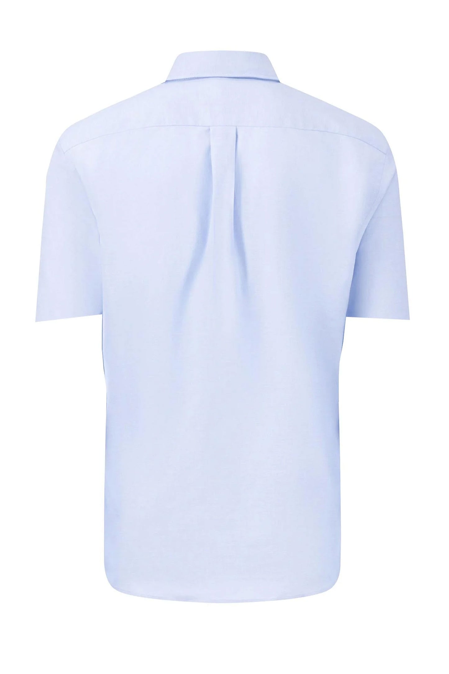 FYNCH-HATTON SHORT SLEEVED OXFORD SHIRT LIGHT BLUE
