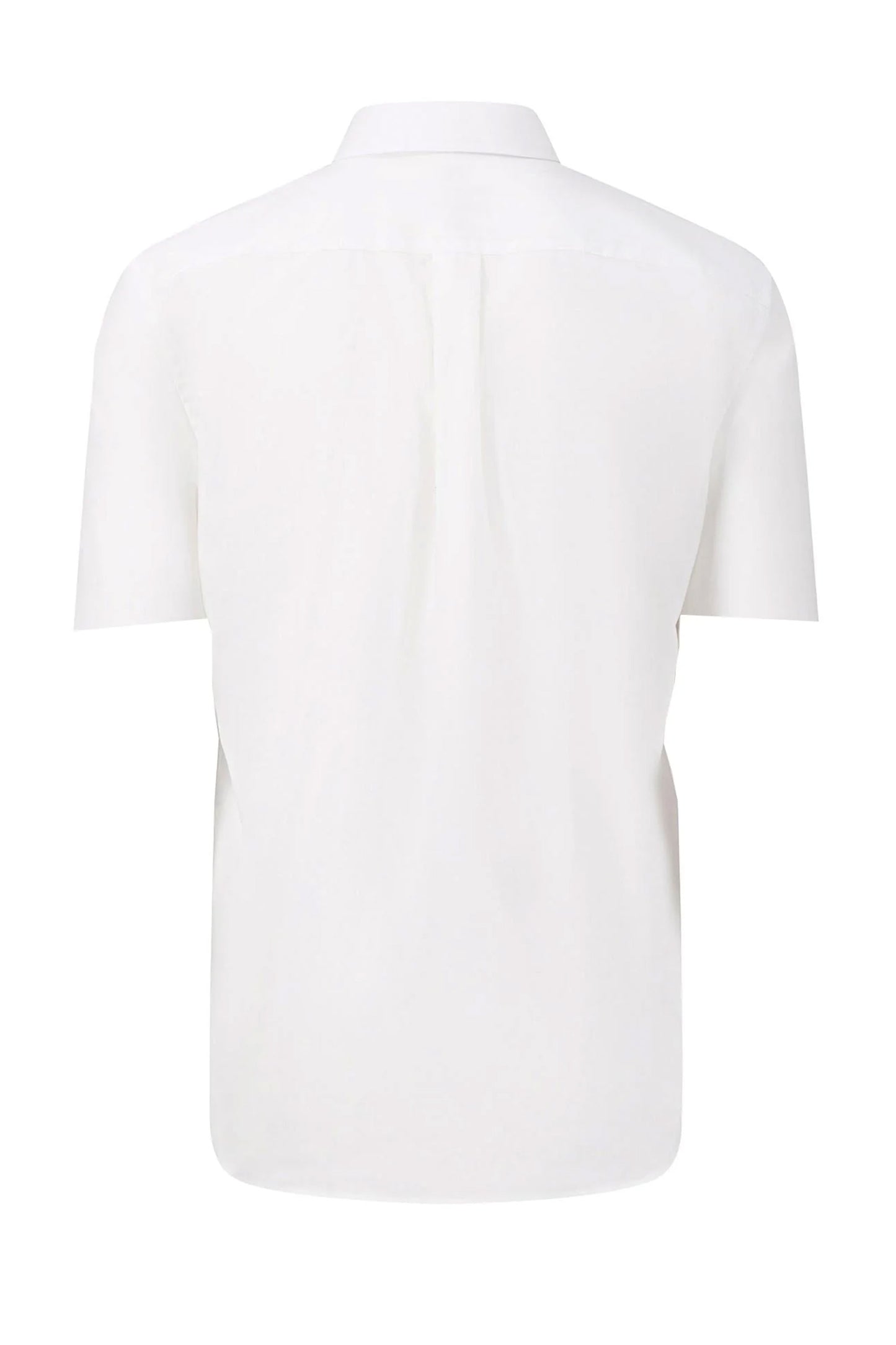 FYNCH-HATTON SHORT SLEEVED OXFORD SHIRT WHITE