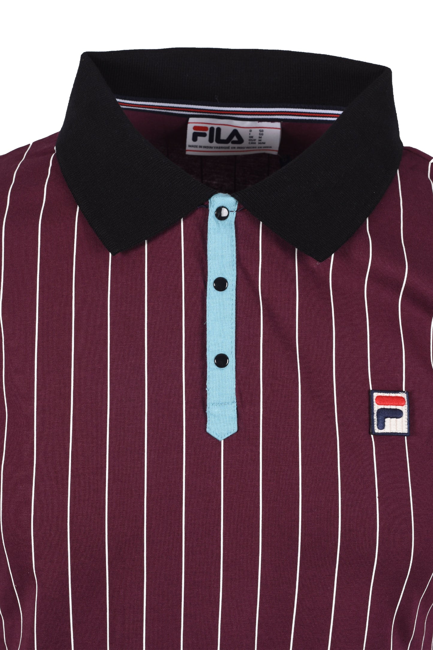 Fila Vintage BB1 Striped Polo Blue/Burgundy