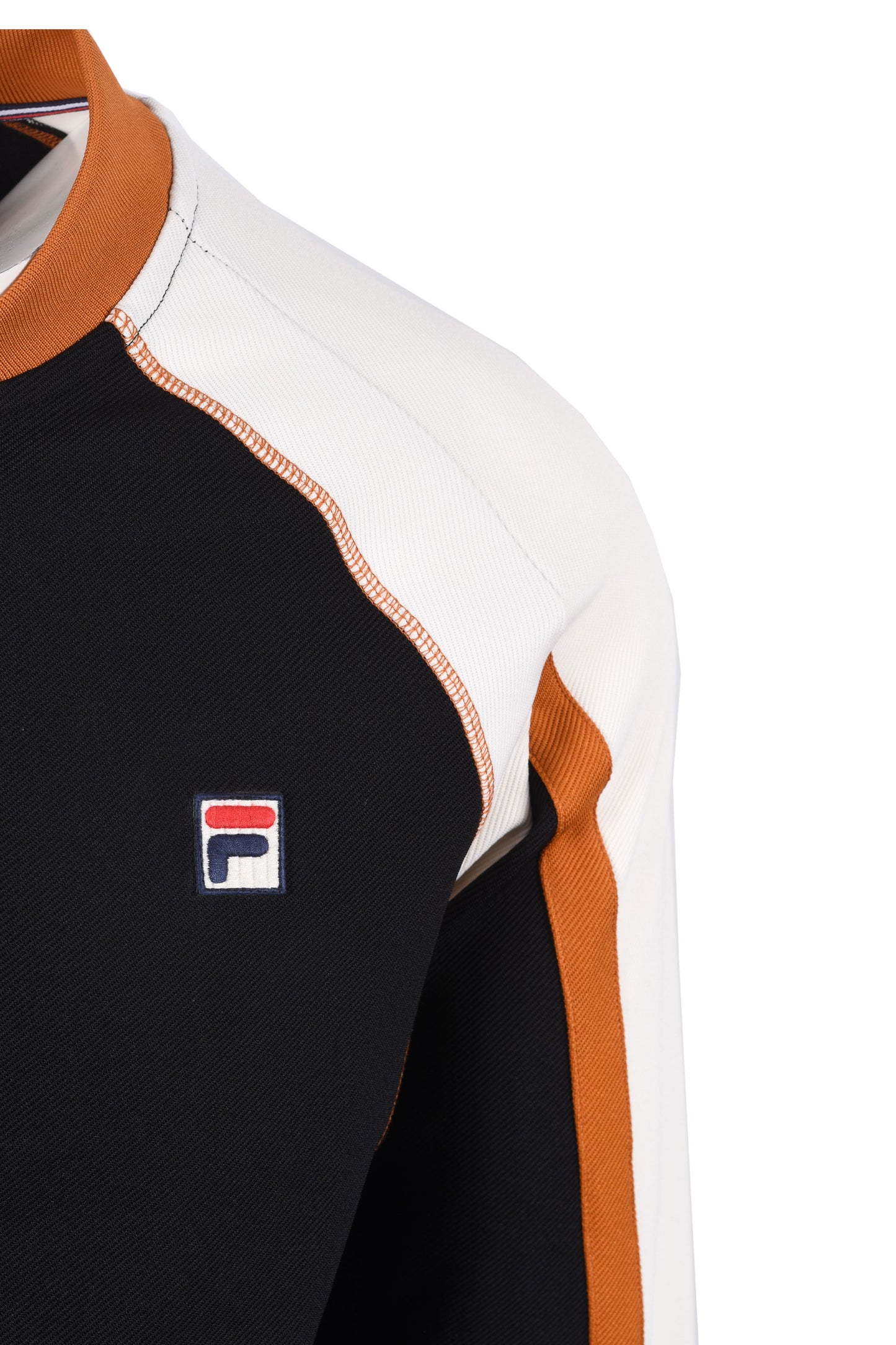 Fila Vintage Eliot Track Top Black/Gardenia/Pumpkin