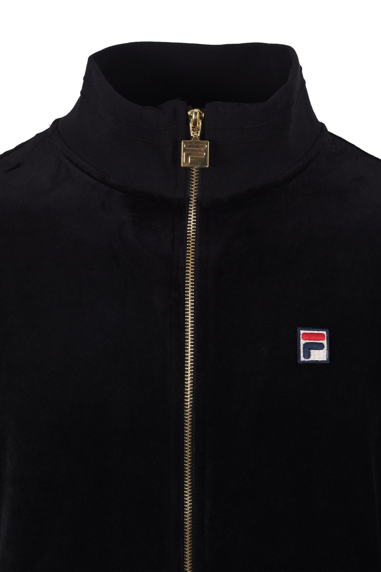 Fila Vintage Nero Velour Track Top Black