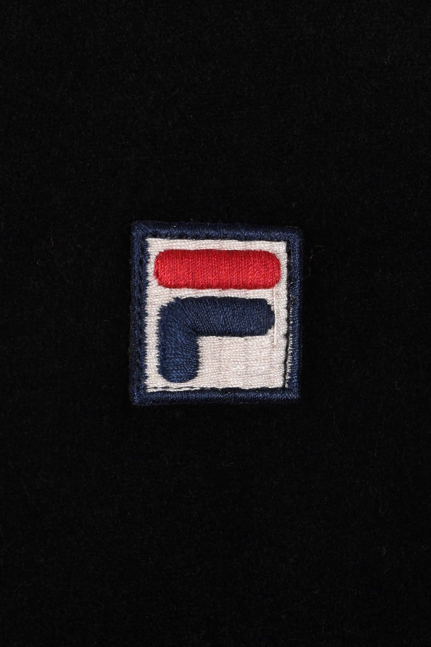 Fila Vintage Nero Velour Track Top Black