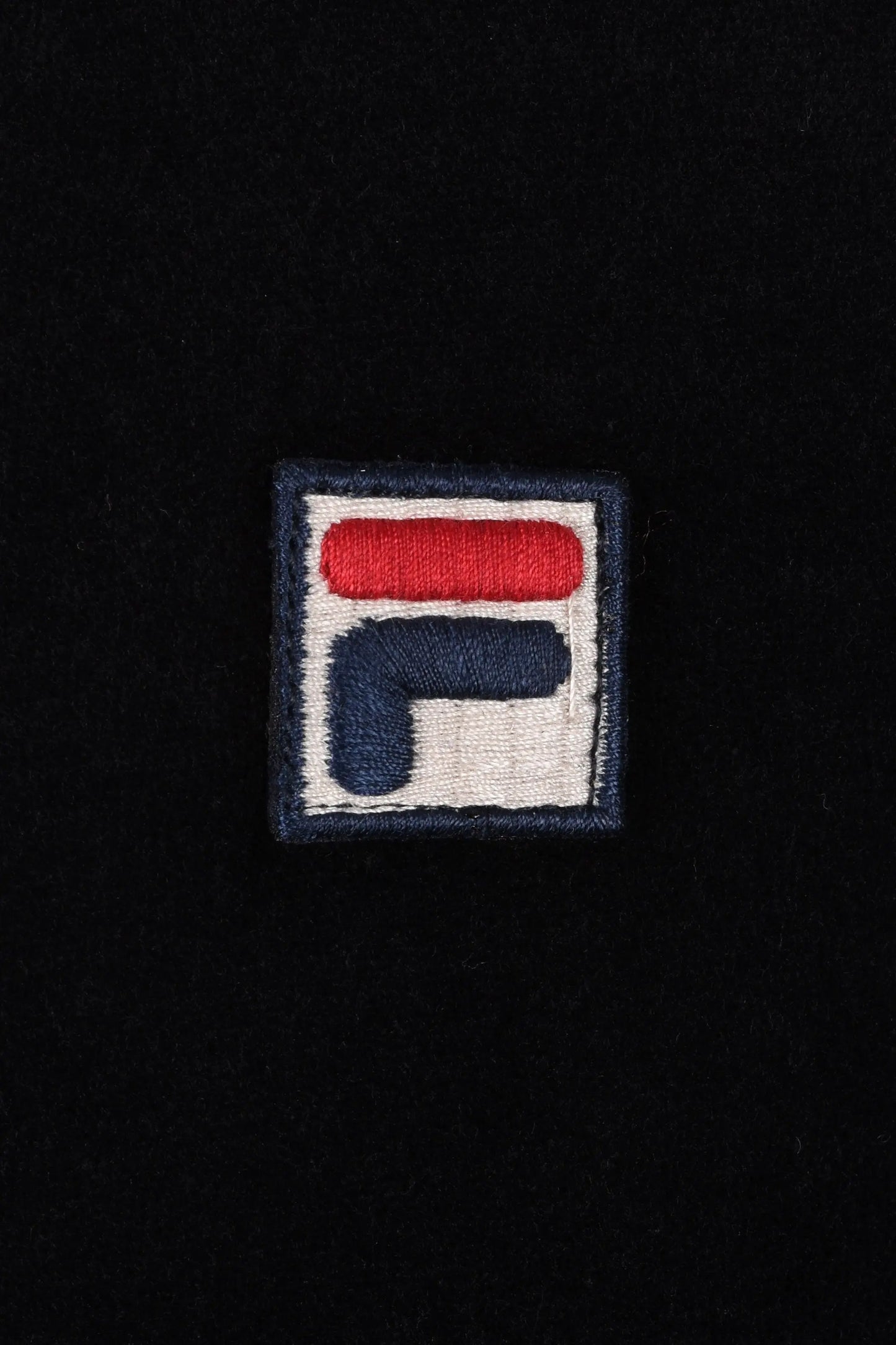 Fila Vintage Nero Velour Track Top Black Fila Vintage