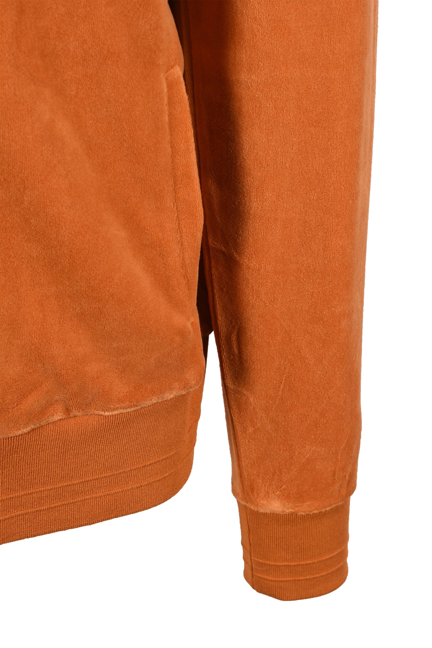 Fila Vintage Nero Velour Track Top Pumpkin Spice