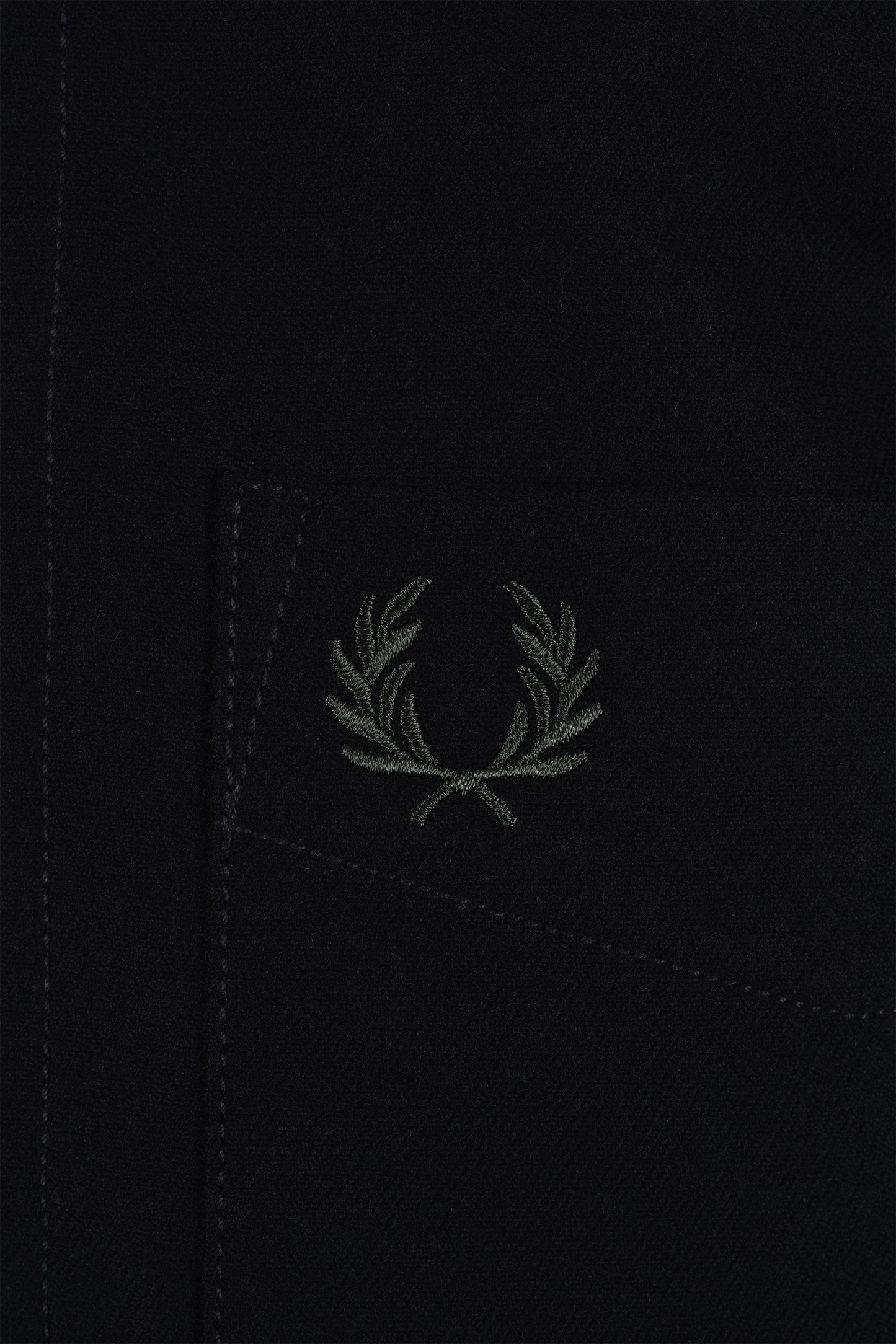Fred Perry Brushed Twill Overshirt Black