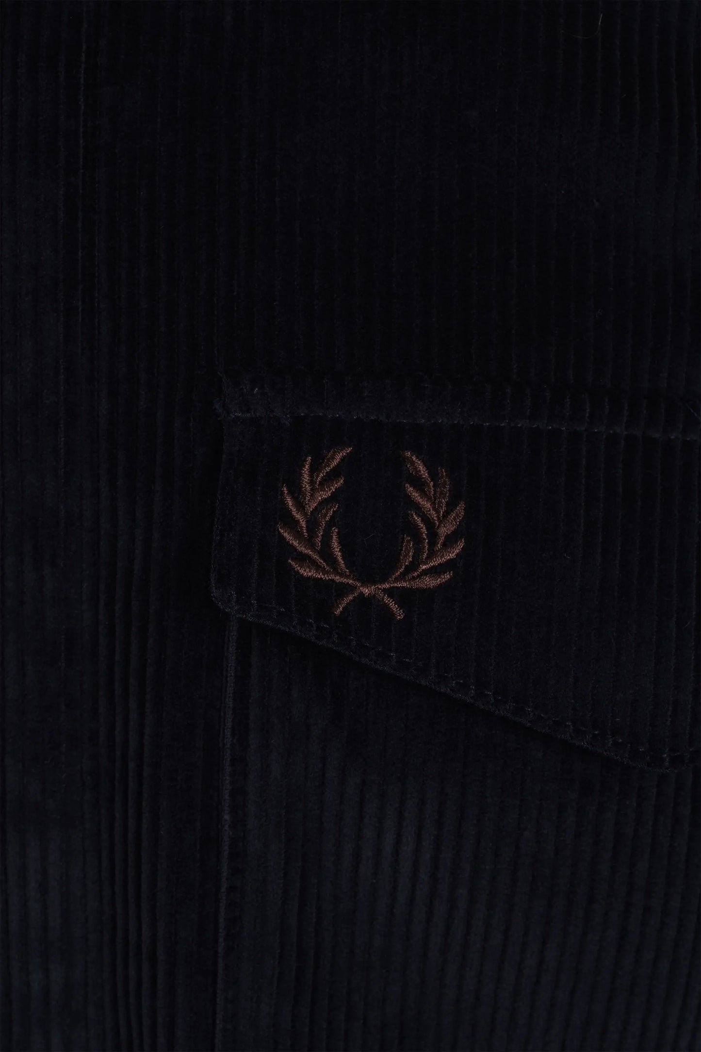 Fred Perry Corduroy Overshirt Navy Fred Perry