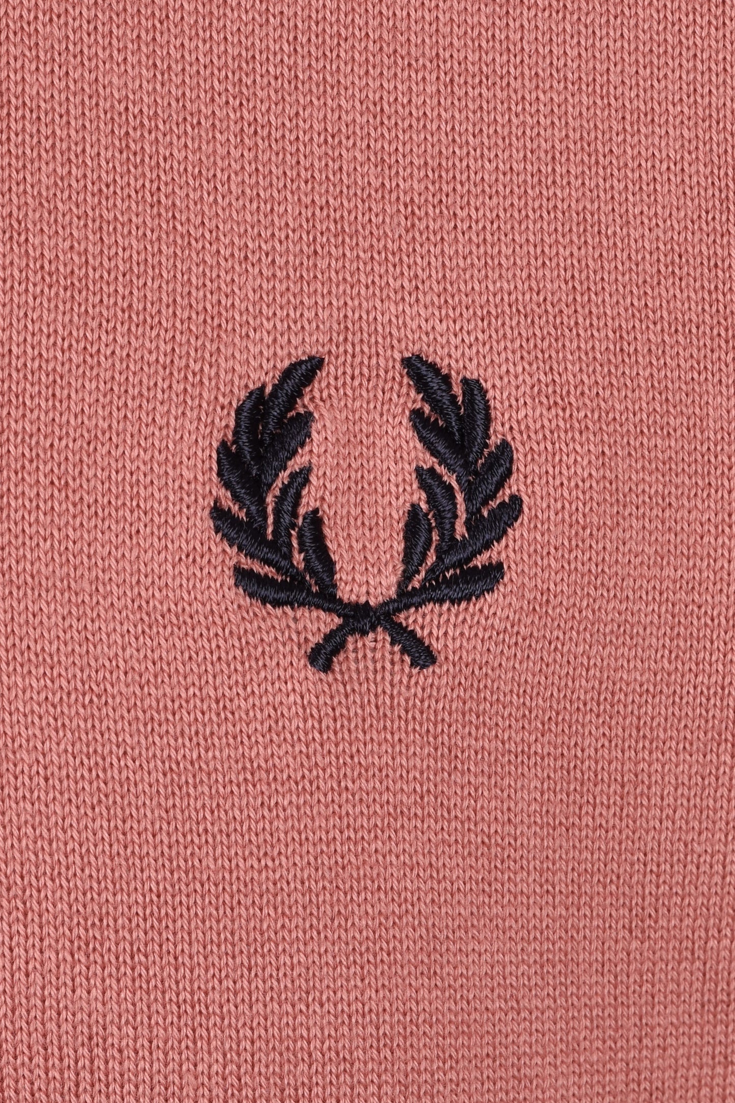 Fred Perry Cotton Knitted Polo Putty Pink
