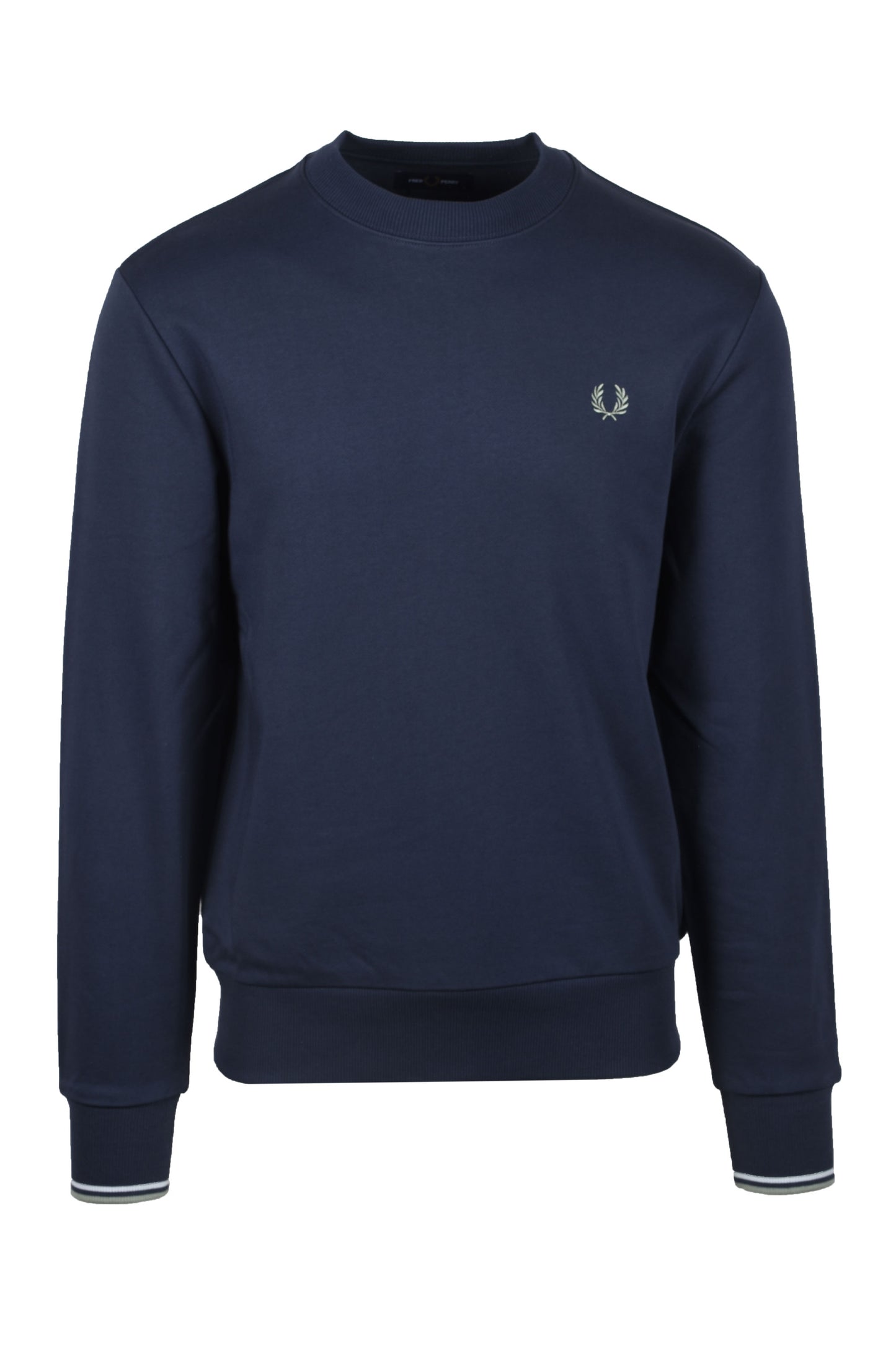Fred Perry Crew Neck Sweatshirt Dark Airforce/Bayleaf