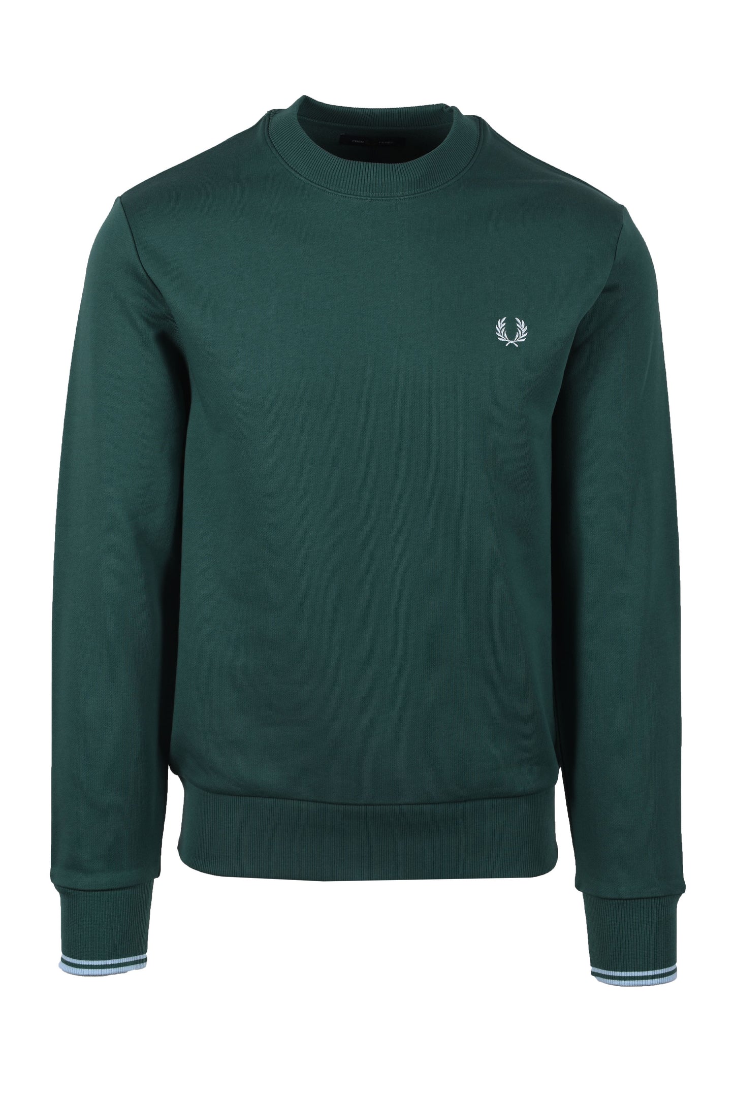 Fred Perry Crew Neck Sweatshirt Sport Green/Track Blue