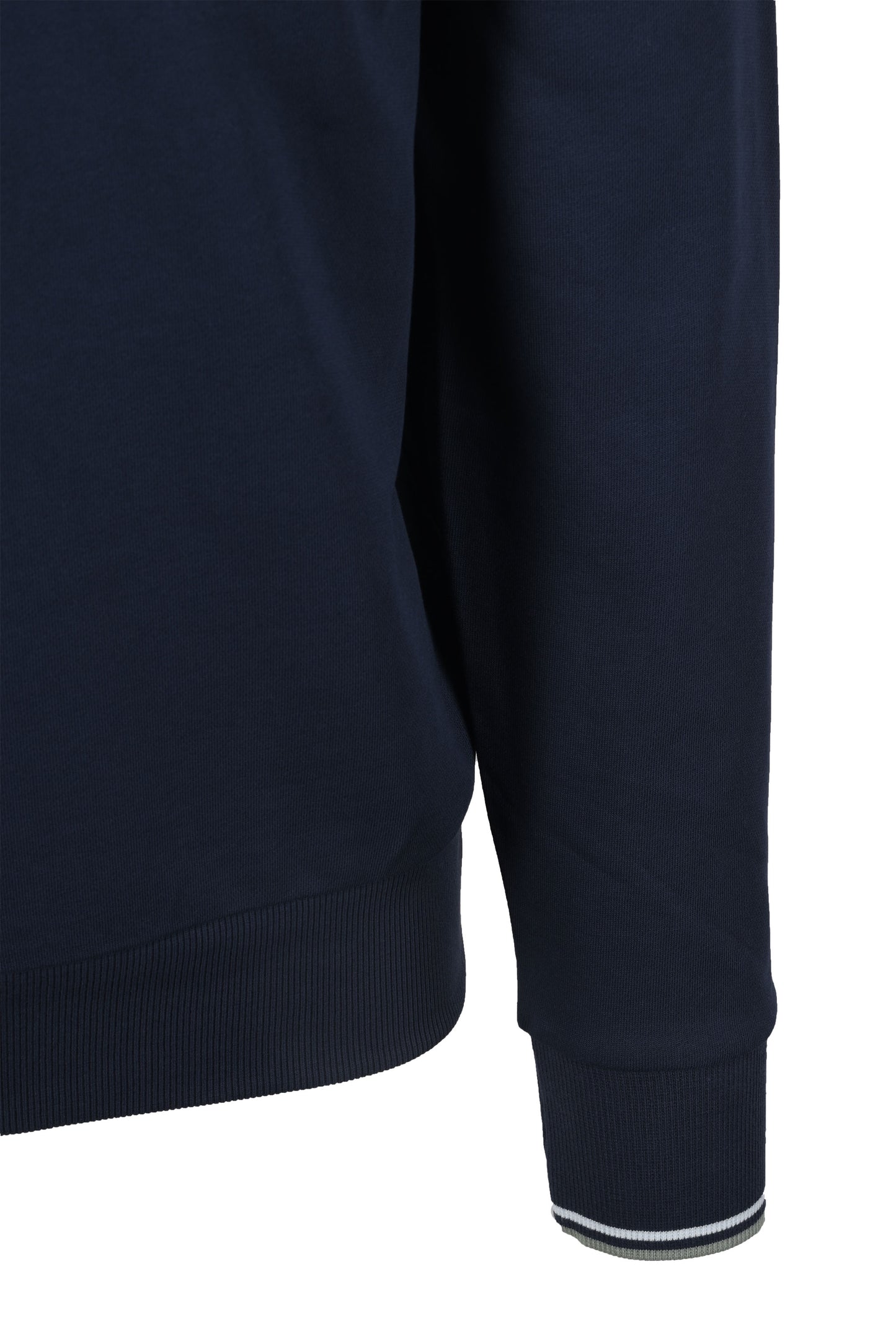 Fred Perry Half Zip Sweatshirt Dark Airforce/Lilac/Bayleaf
