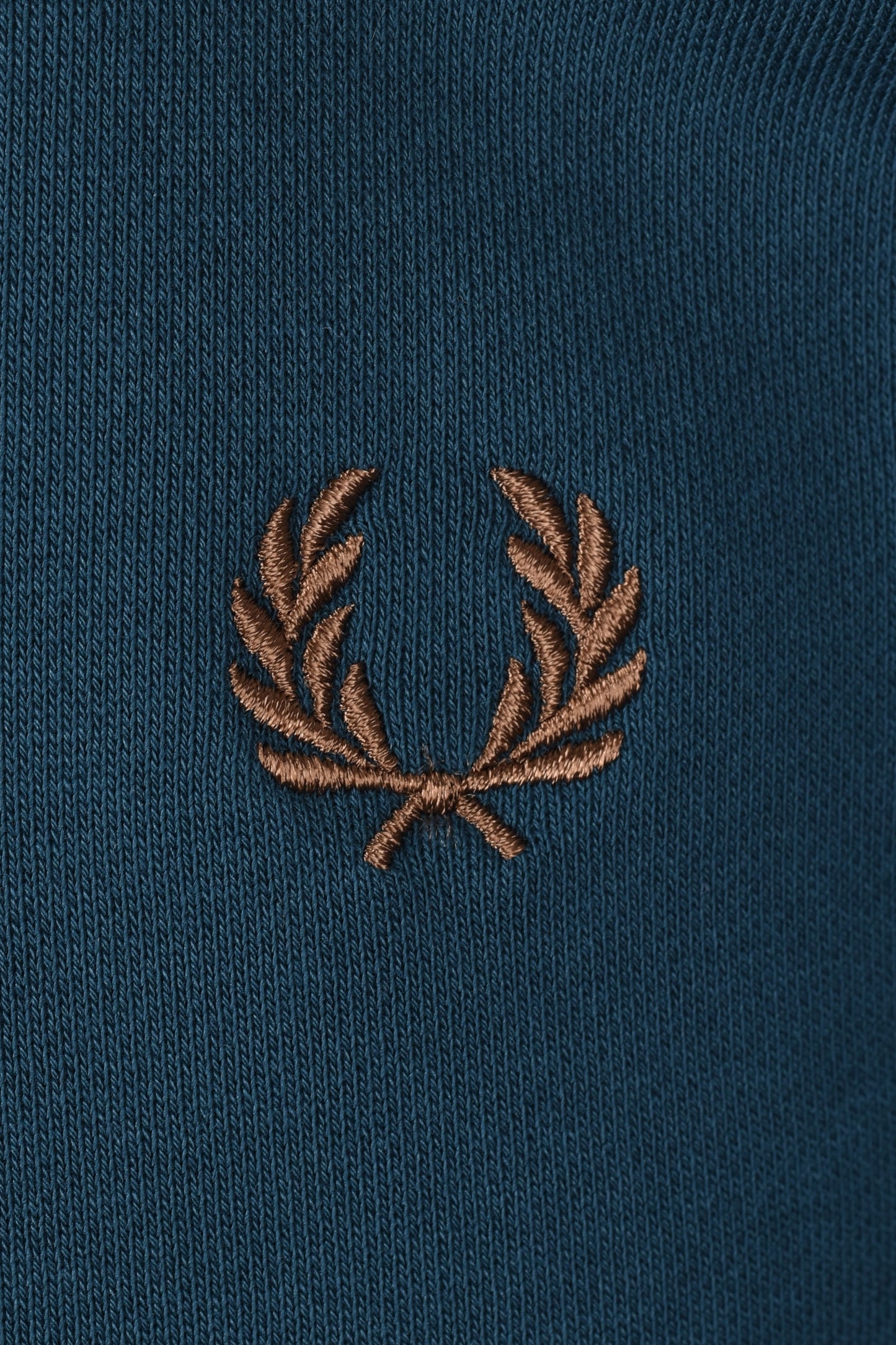 Fred Perry Half Zip Sweatshirt Dark Petrol/Shaded Stone