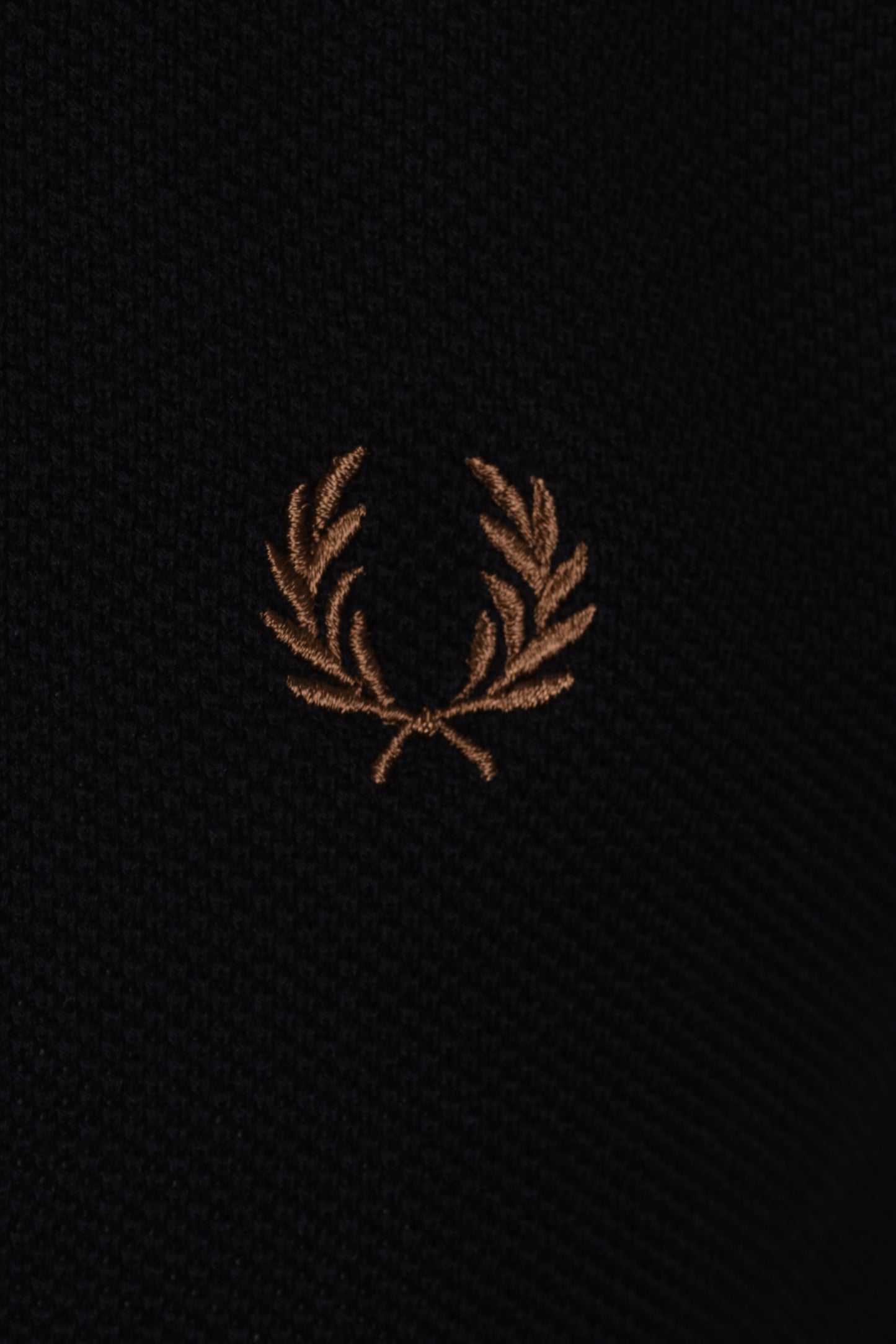 Fred Perry Pique Knitted Polo Black