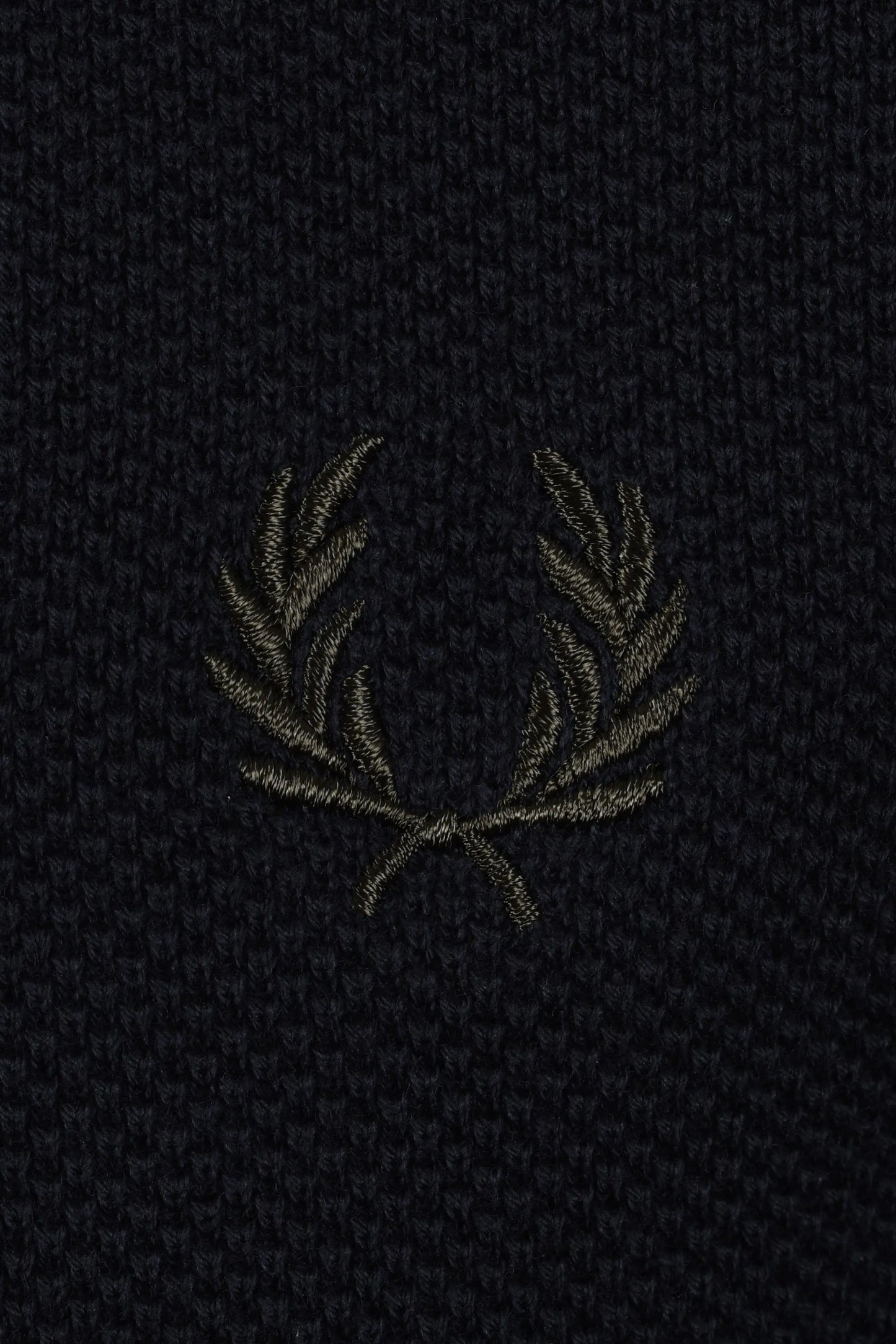 Fred Perry Pique Knitted Polo Navy Fred Perry