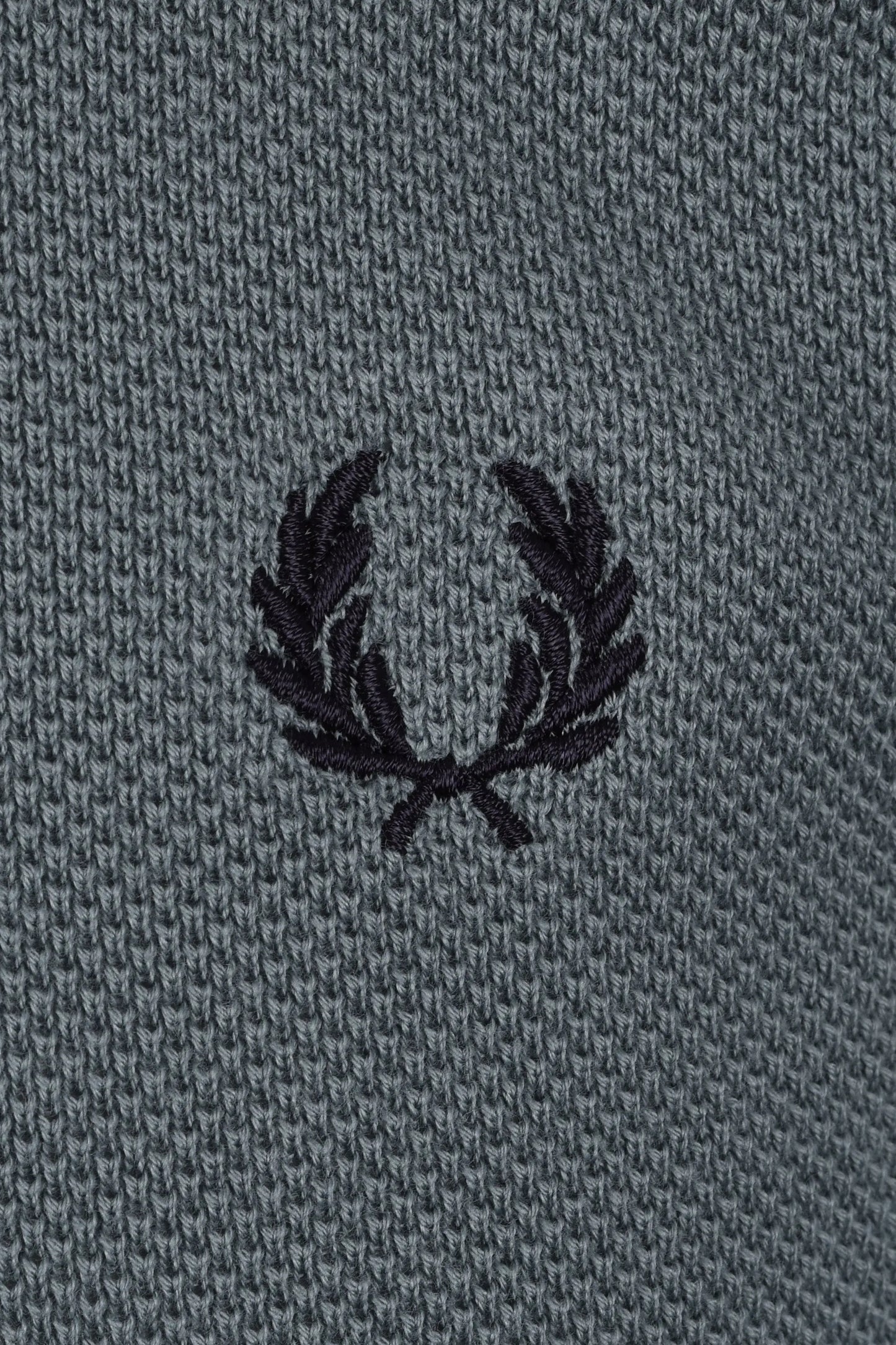 Fred Perry Pique Knitted Polo Stockport Blue Fred Perry