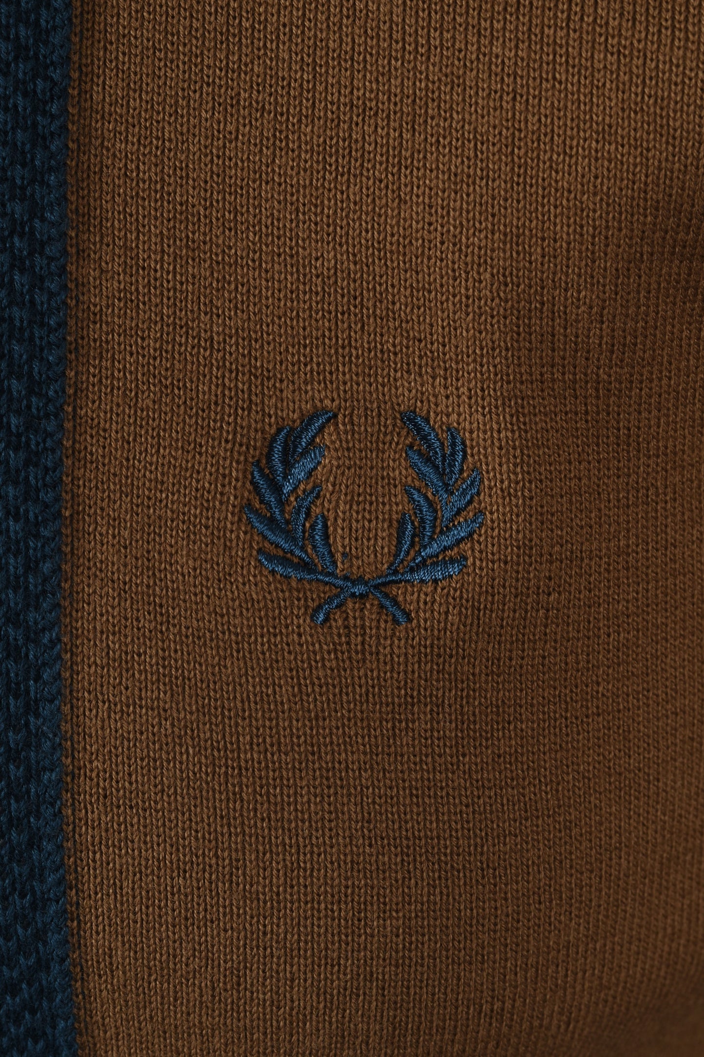 Fred Perry Stripe Knitted Shirt Shaded Stone