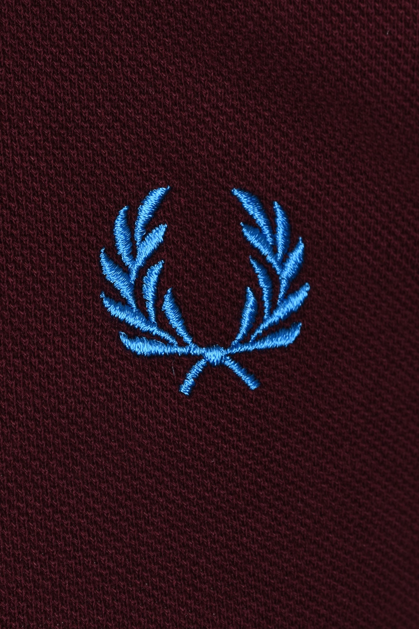 Fred Perry Twin Tipped Polo Oxblood/Ecru/Court Blue