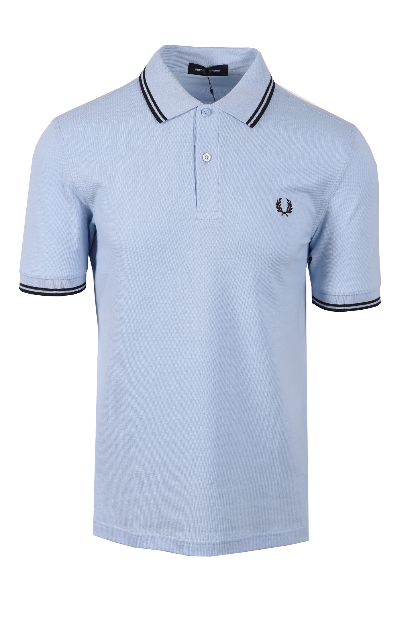 Fred Perry Twin Tipped Polo Shirt Light Smoke/Navy