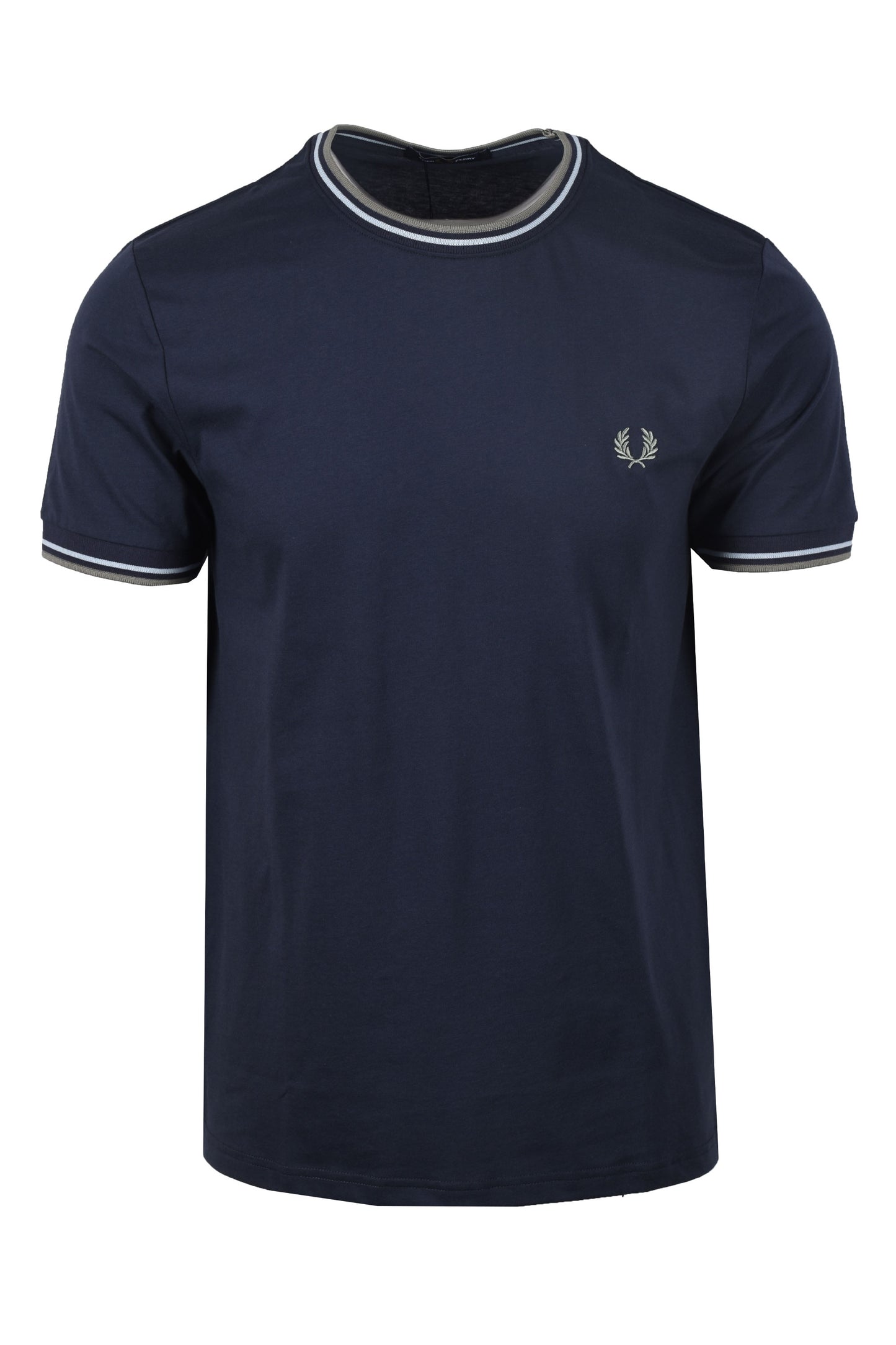 Fred Perry Twin Tipped T-Shirt Dark Airforce/Lilac/Bayleaf