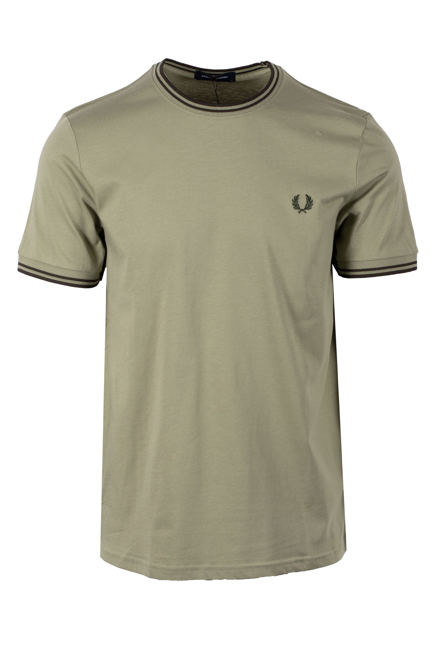 Fred Perry Twin Tipped T-Shirt Olive Mint/Night Green