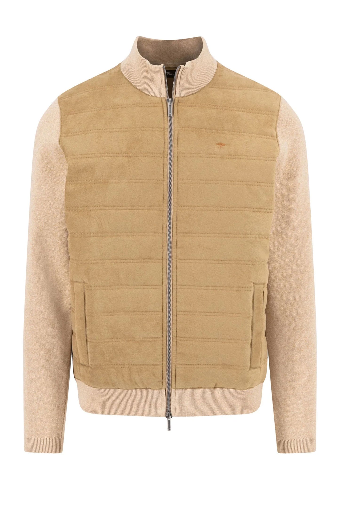 Fynch-Hatton Full-Zip Knitwear Taupe