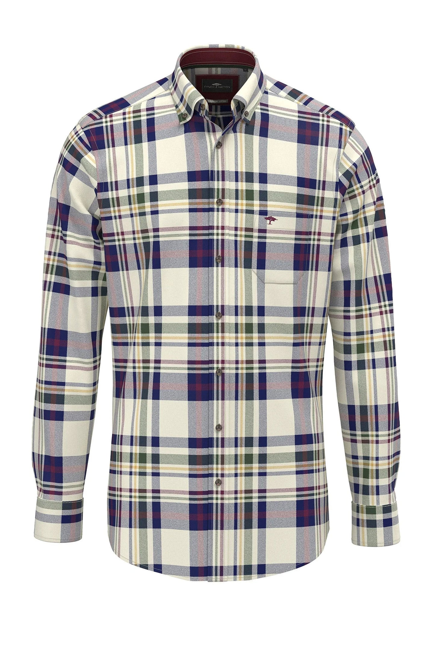 Fynch-Hatton Long Sleeved Shirt Deep Merlot