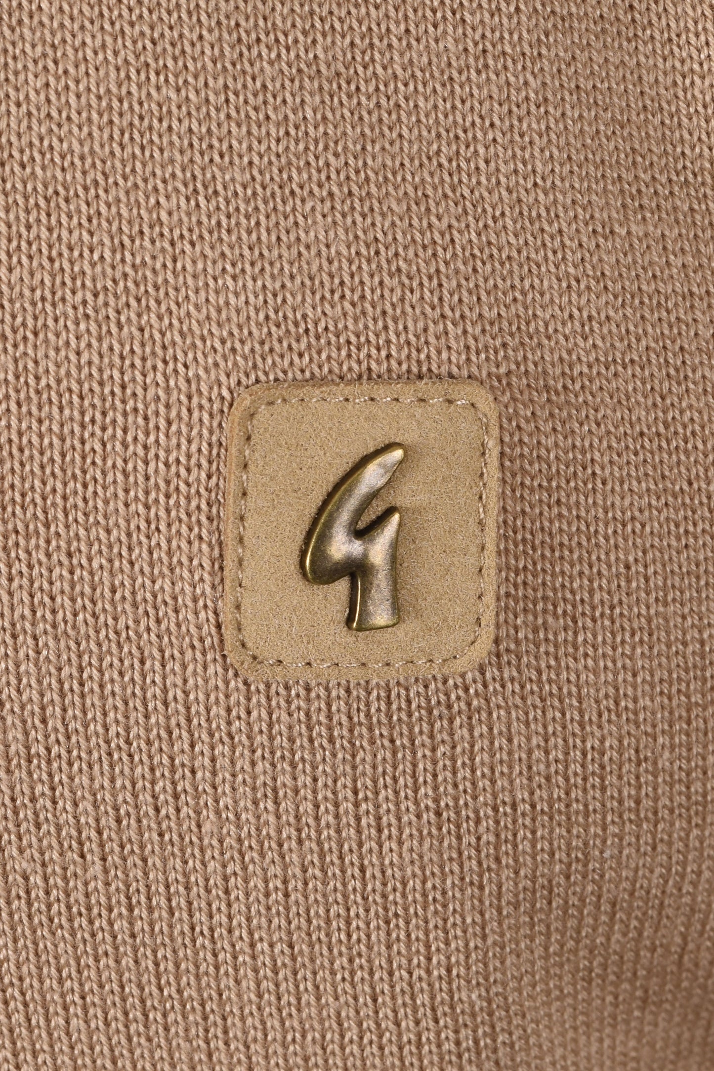 GABICCI LINEKER KNITTED POLO SHIRT SANDSTONE Gabicci Vintage Michael Stewart Menswear Polo Shirts