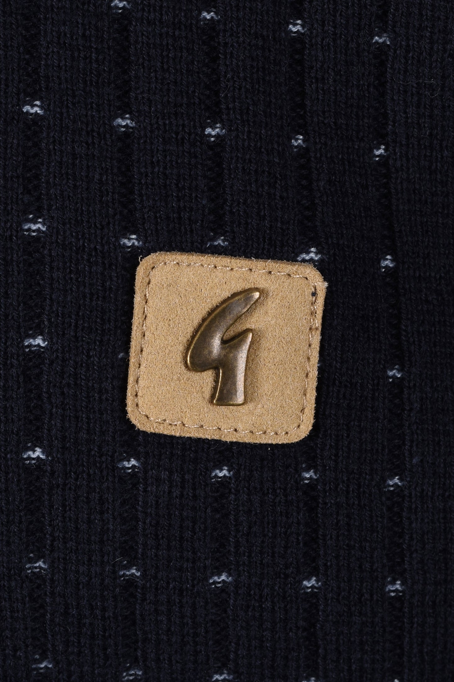 GABICCI VINTAGE OSBOURNE KNITTED POLO NAVY Gabicci Vintage Michael Stewart Menswear Polo Shirts