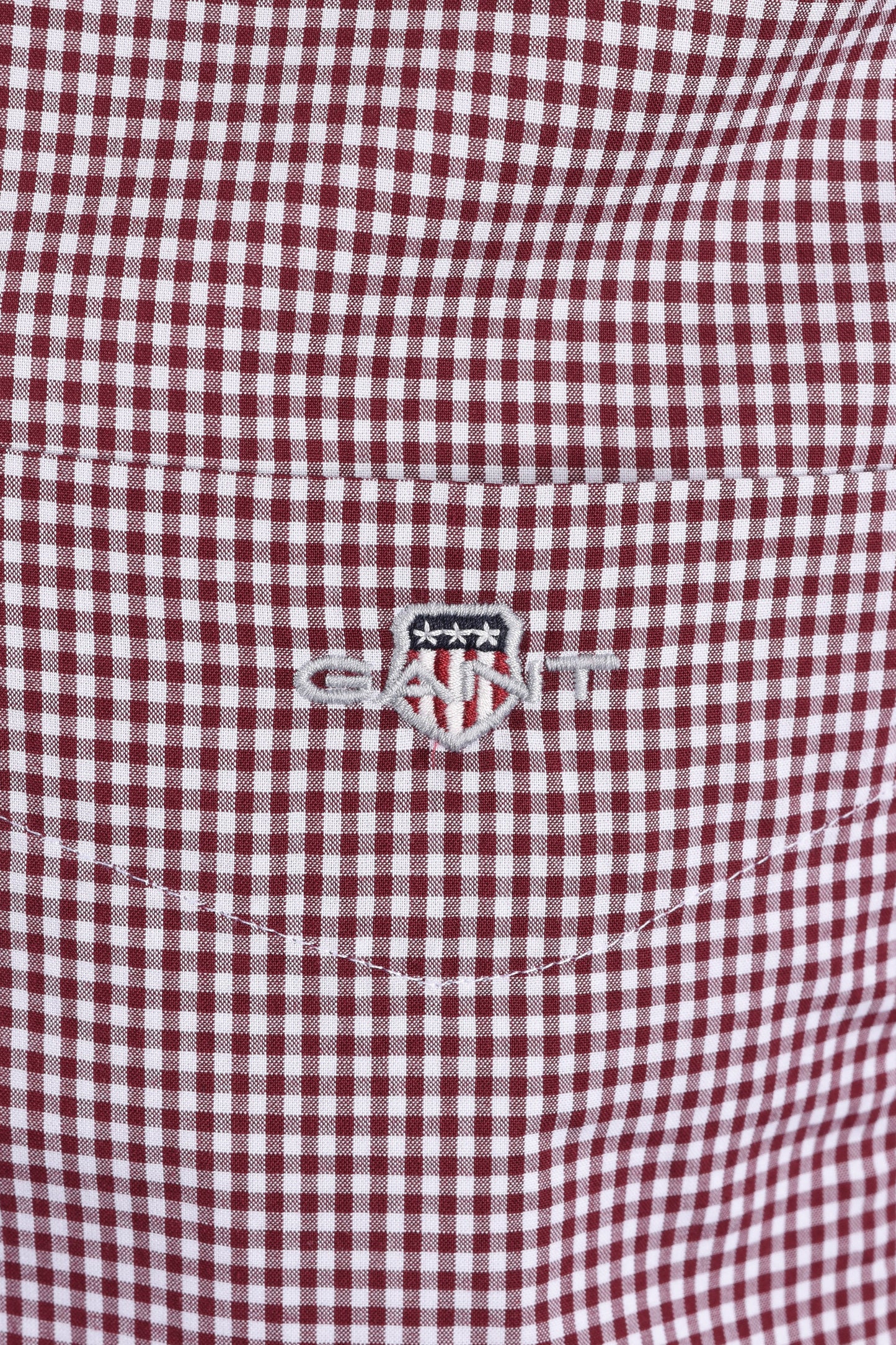 GANT REG CLASSIC POPLIN GINGHAM SHIRT DEEP GRAPE WINE Gant Michael Stewart Menswear