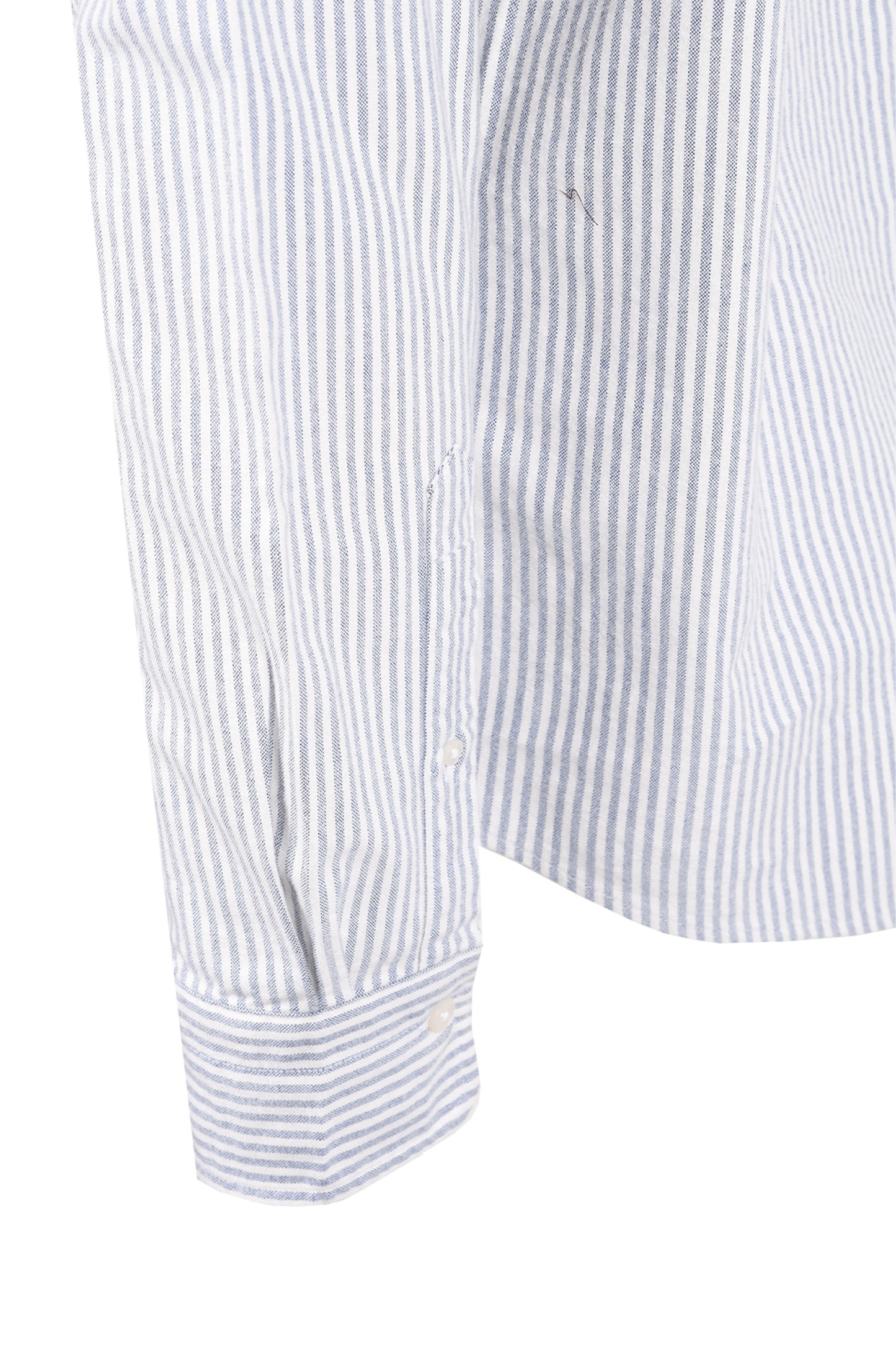 GANT REG FIT BRUSHED OXFORD STRIPE SHIRT CRISP BLUE Gant Michael Stewart Menswear Shirts