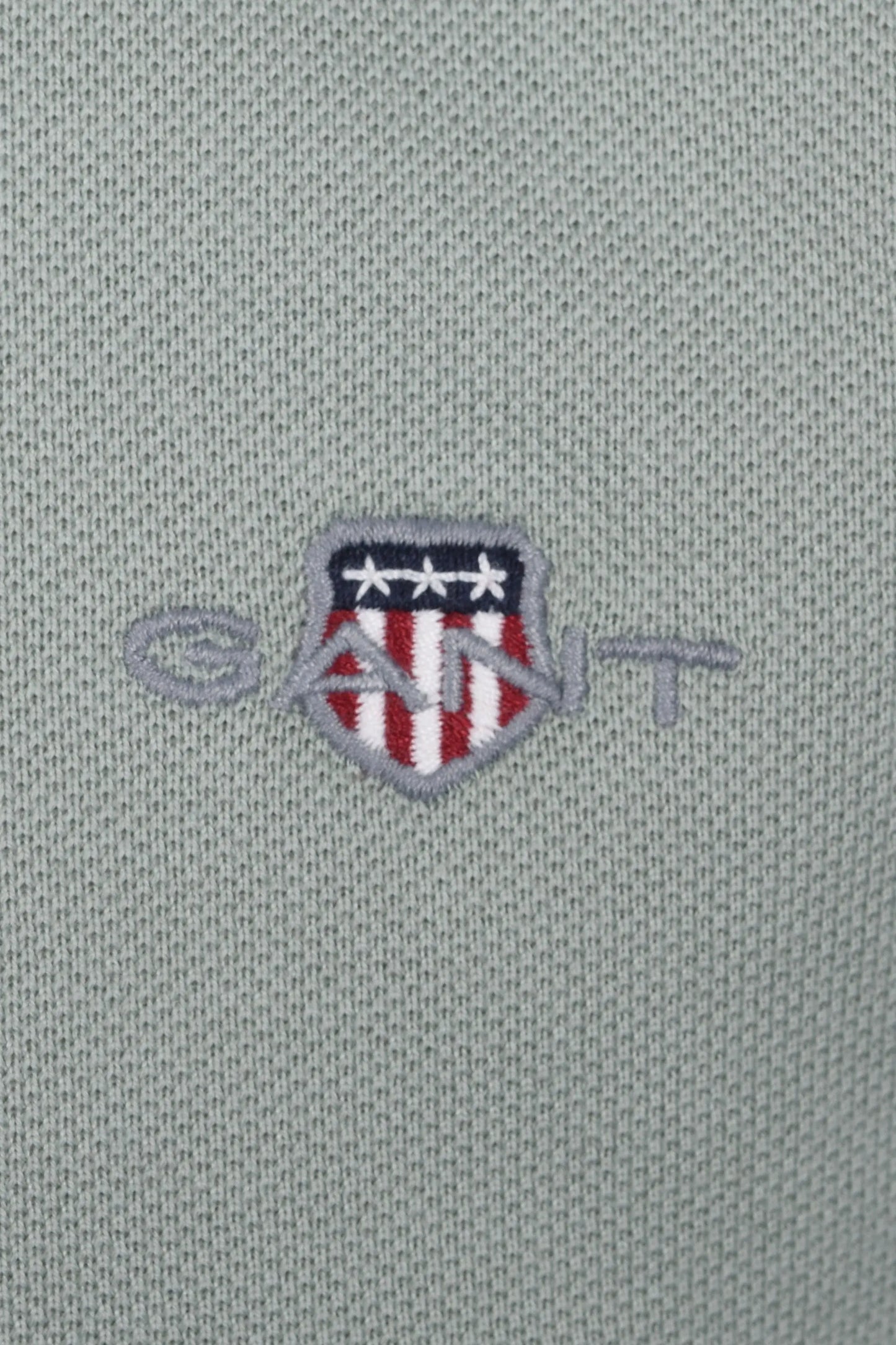 GANT REG SHIELD SS PIQUE POLO SHIRT CERAMIC GREY Gant