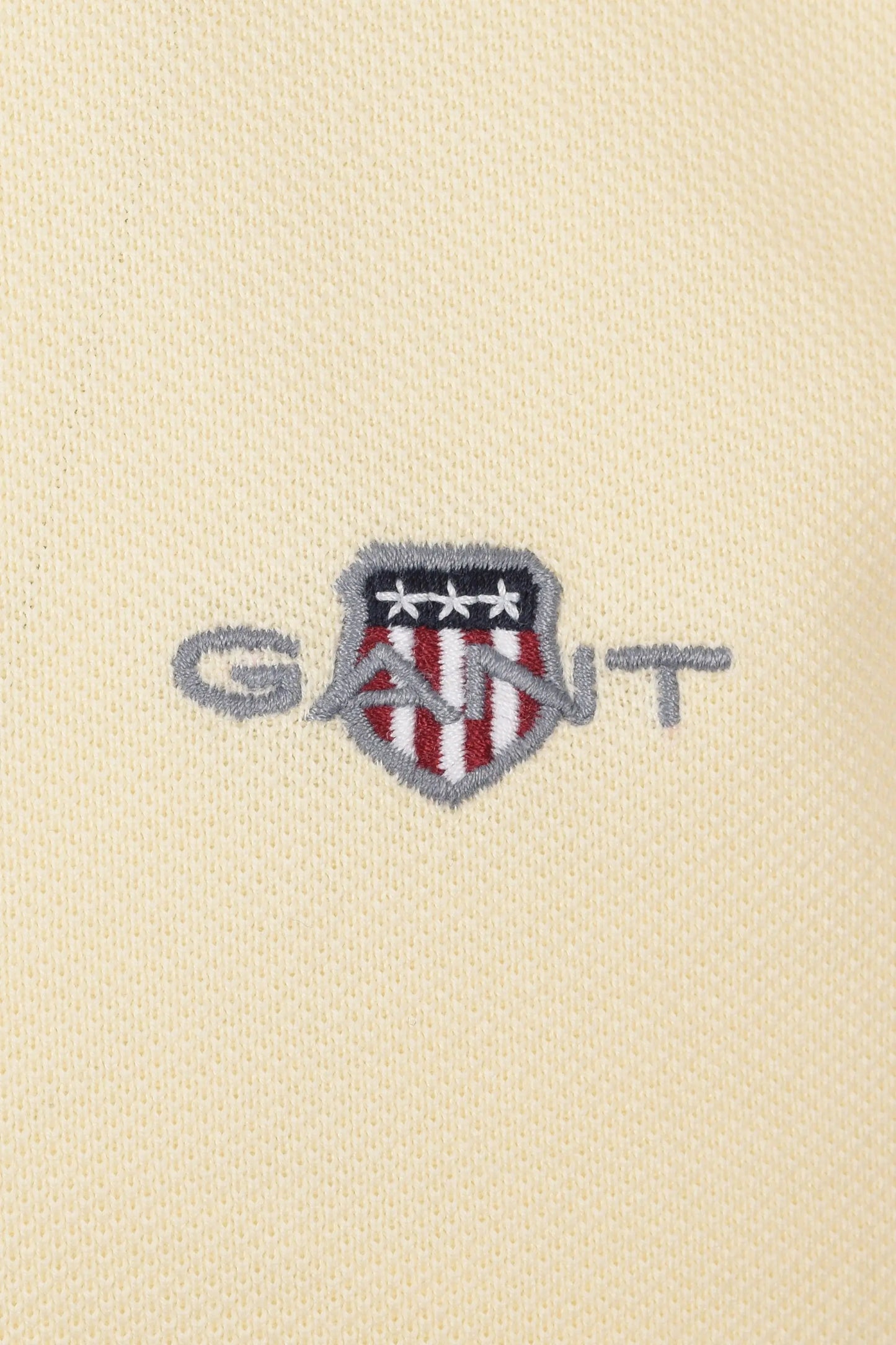 GANT REG SHIELD SS PIQUE POLO SHIRT VANILLA YELLOW Gant