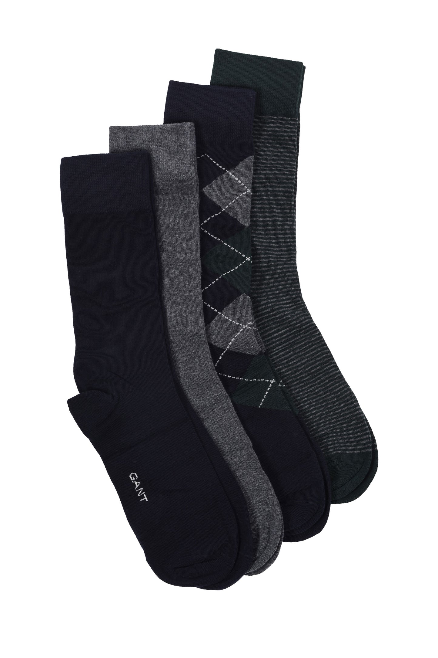 Gant Argyle & Stripe 4pk Socks Marine