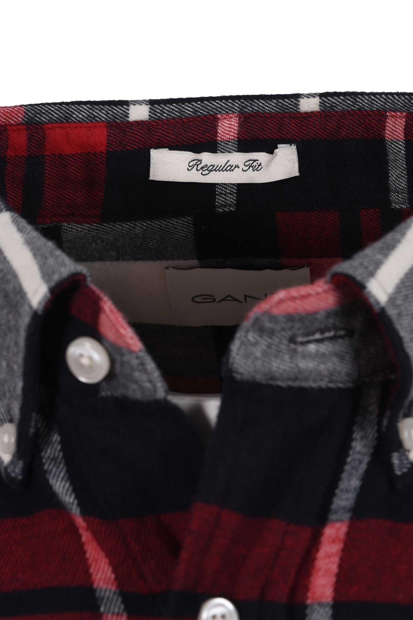 Gant Flannel Check Shirt Ruby Red