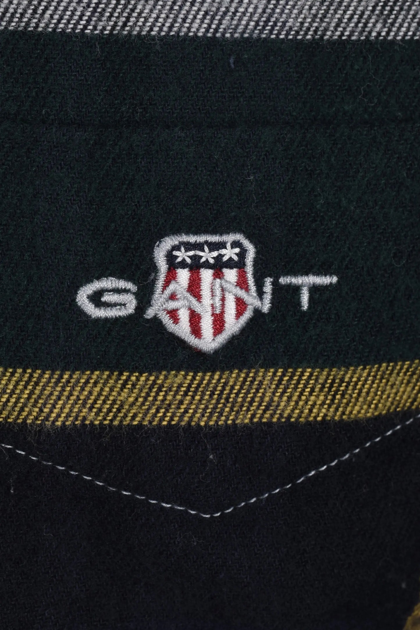 Gant Flannel Check Shirt Tartan Green Gant