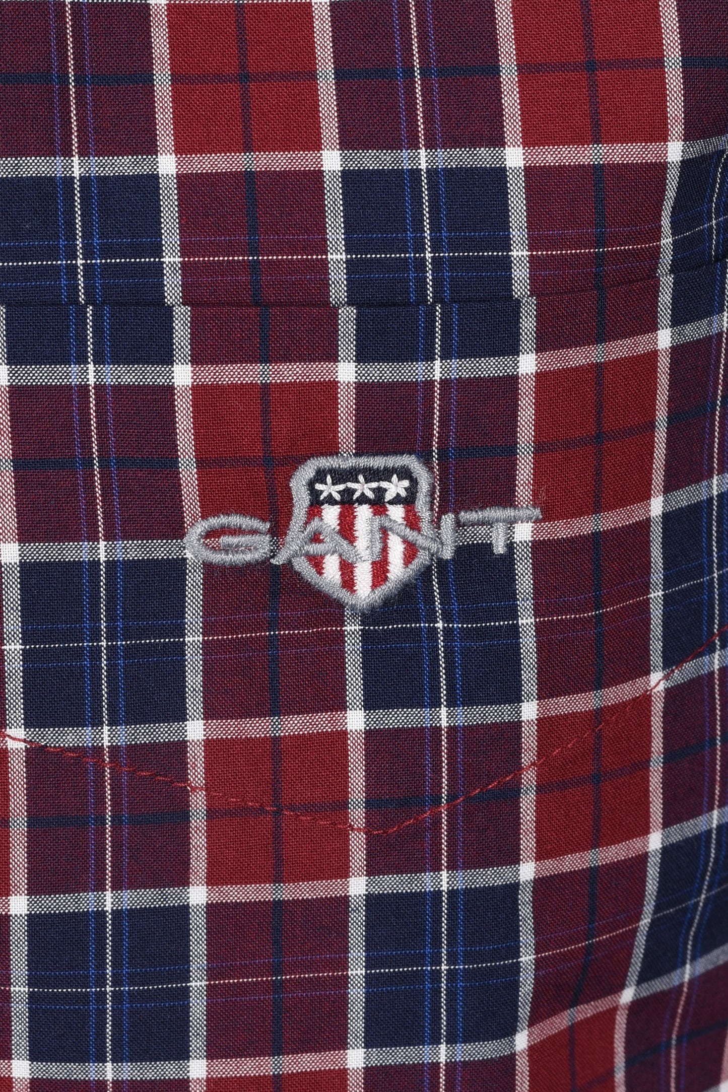 Gant Reg Classic Poplin Check Shirt Plumped Red
