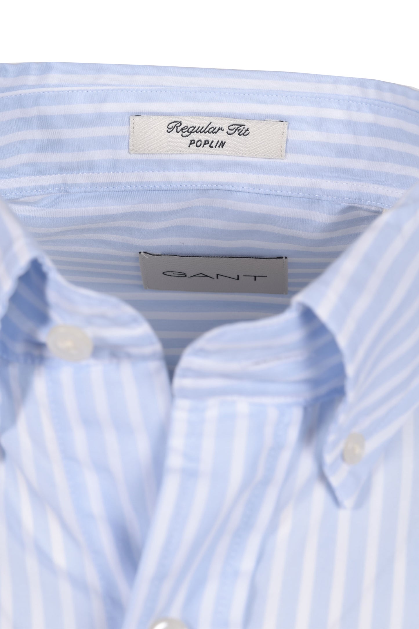 Gant Reg Poplin Stripe Shirt Light Blue