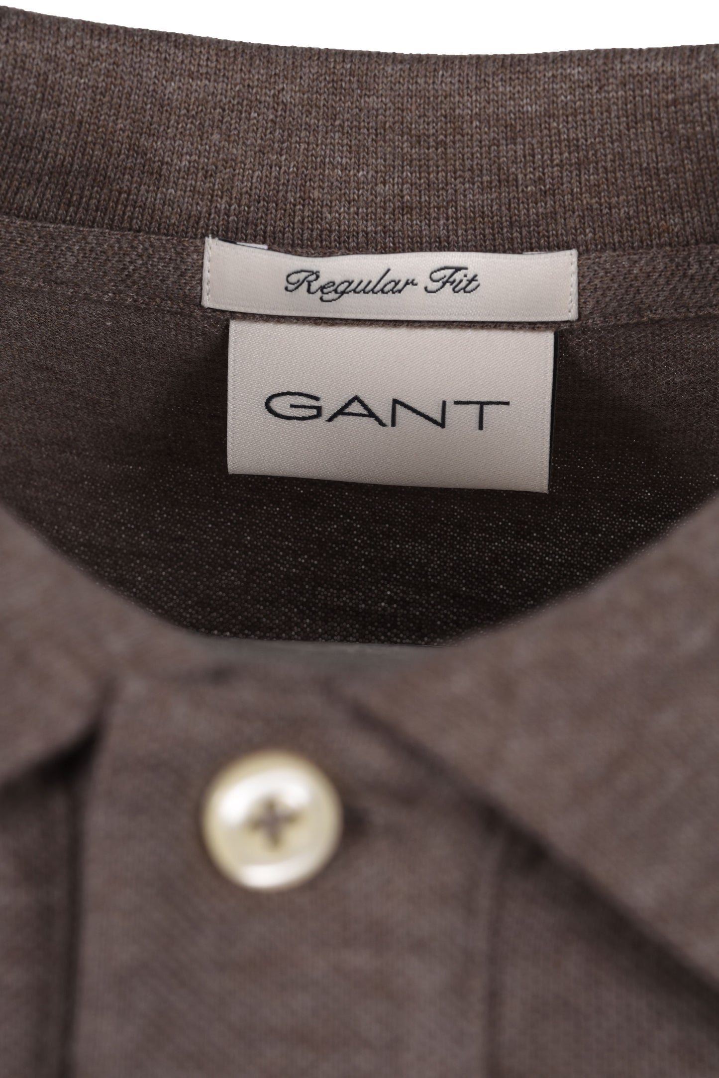 Gant Reg Shield SS Pique Polo Shirt Seawood Melange