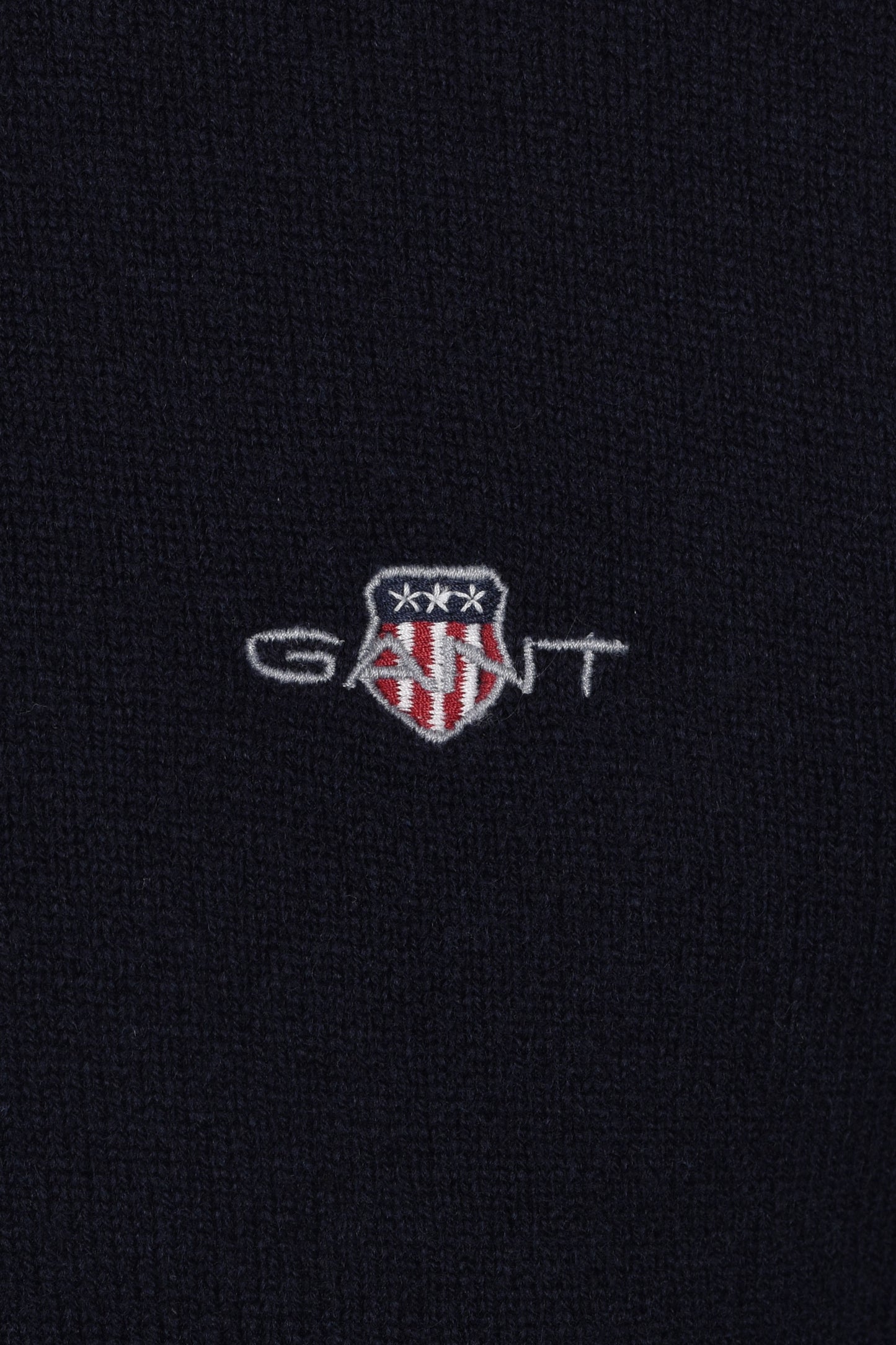 Gant Superfine Lambswool Crew Neck Knitwear Marine