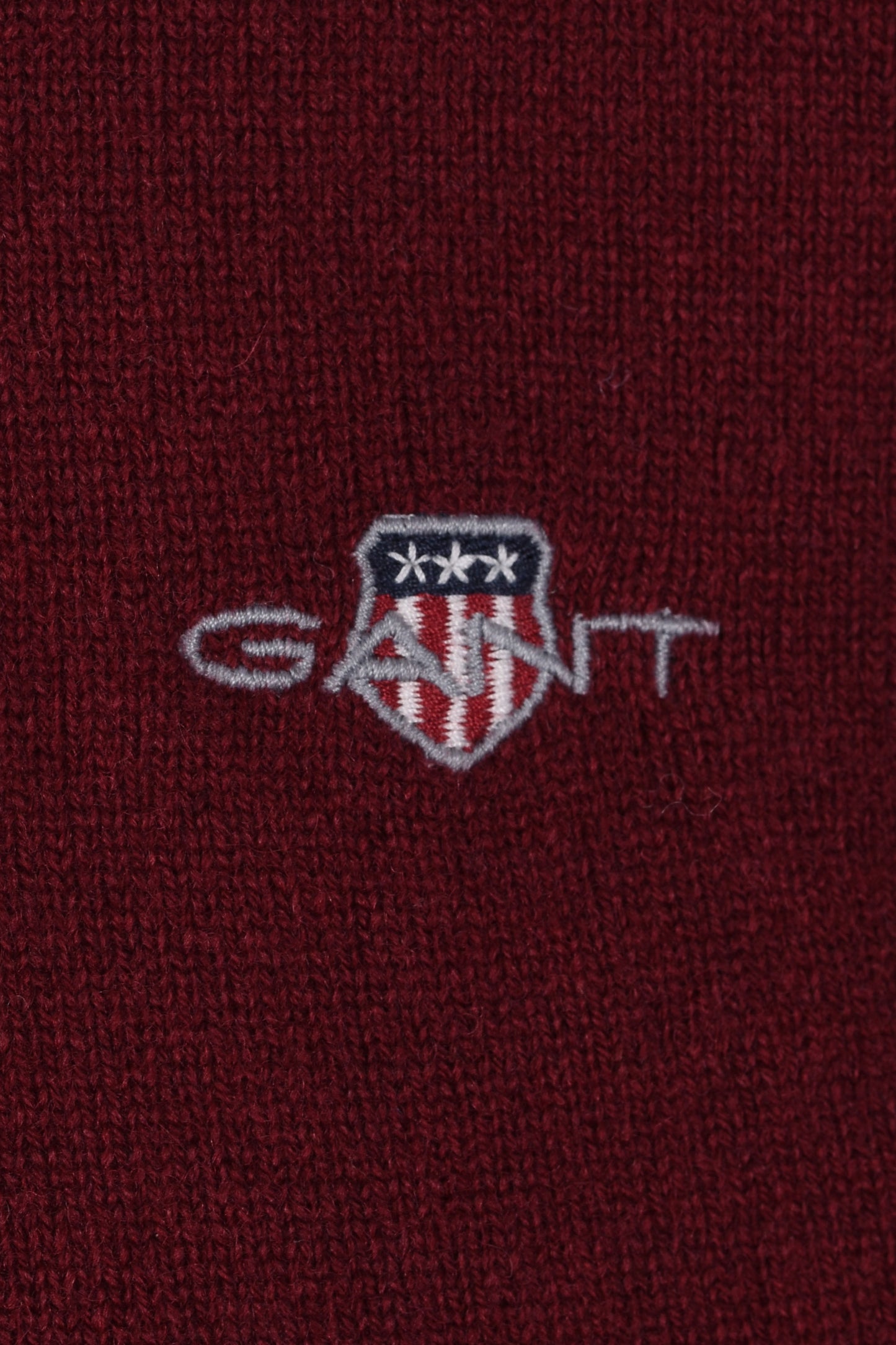 Gant Superfine Lambswool Crew Neck Knitwear Plumped Red