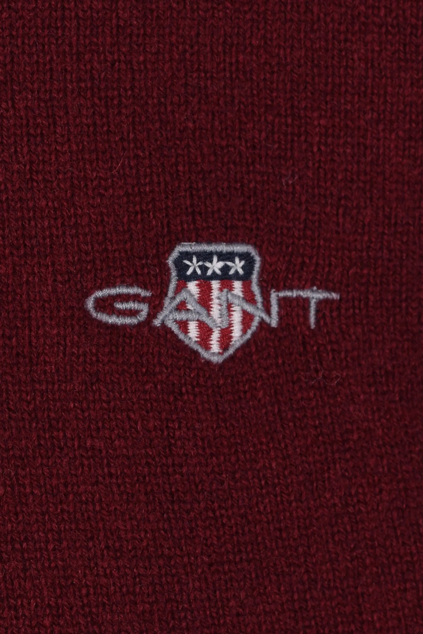 Gant Superfine Lambswool Crew Neck Knitwear Plumped Red Gant