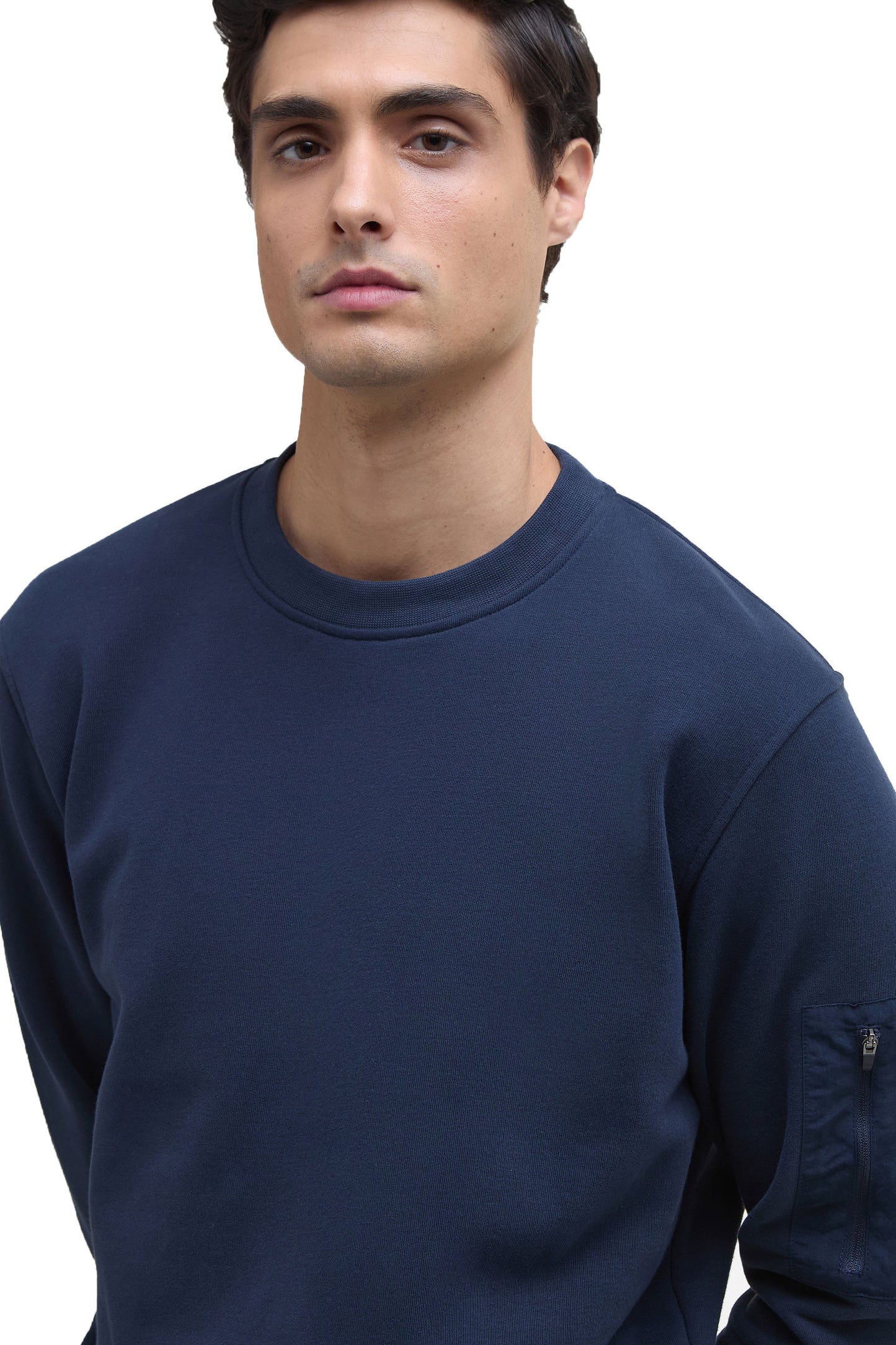 BARBOUR INTERNATIONAL GRIP SWEATSHIRT NAVY