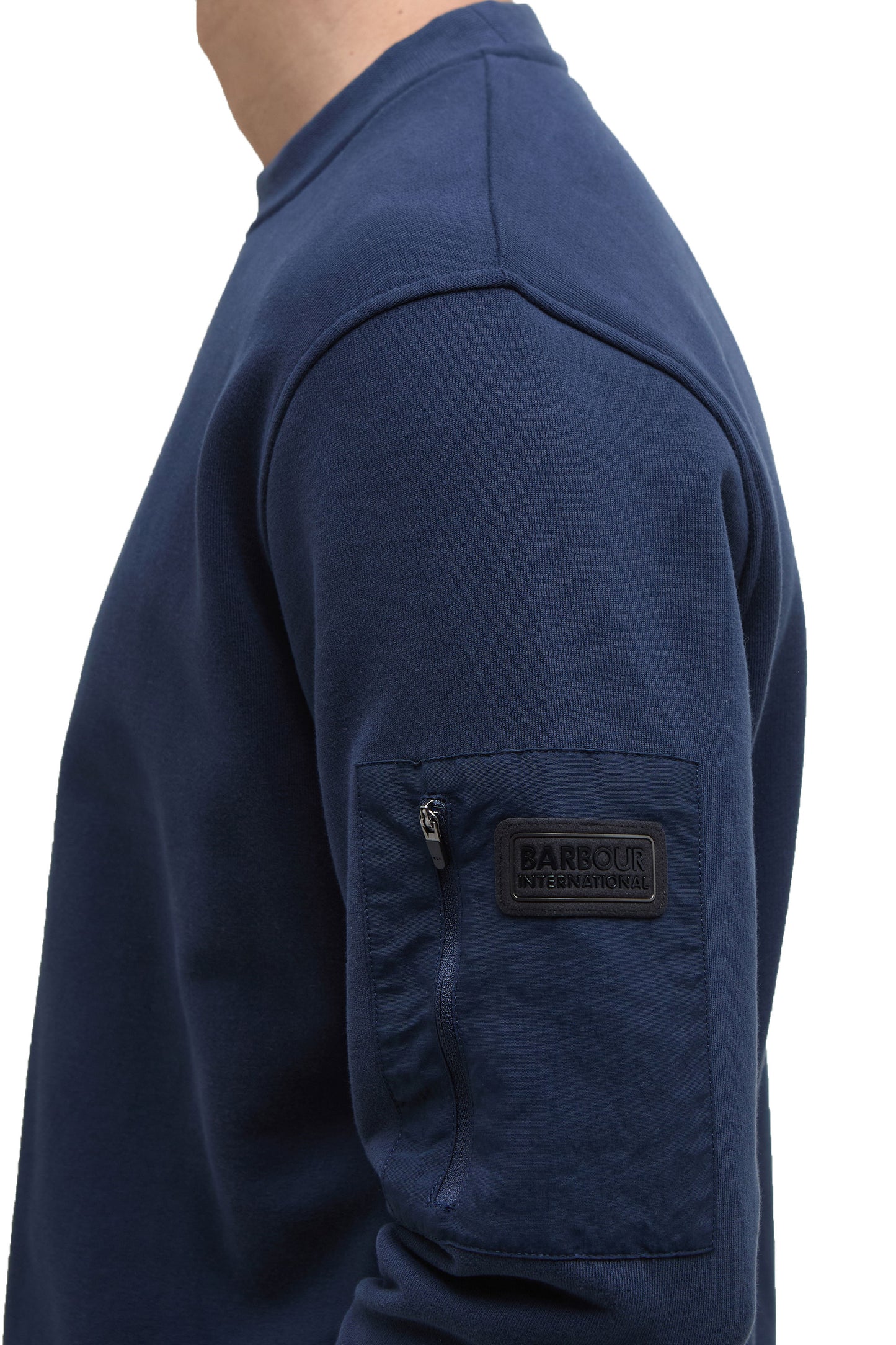 BARBOUR INTERNATIONAL GRIP SWEATSHIRT NAVY