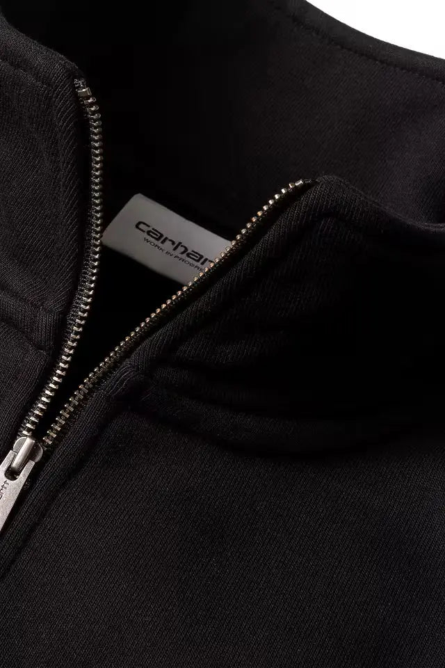 Carhartt CARHARTT CHASE ZIP NECK SWEATSHIRT BLACK/GOLD Carhartt