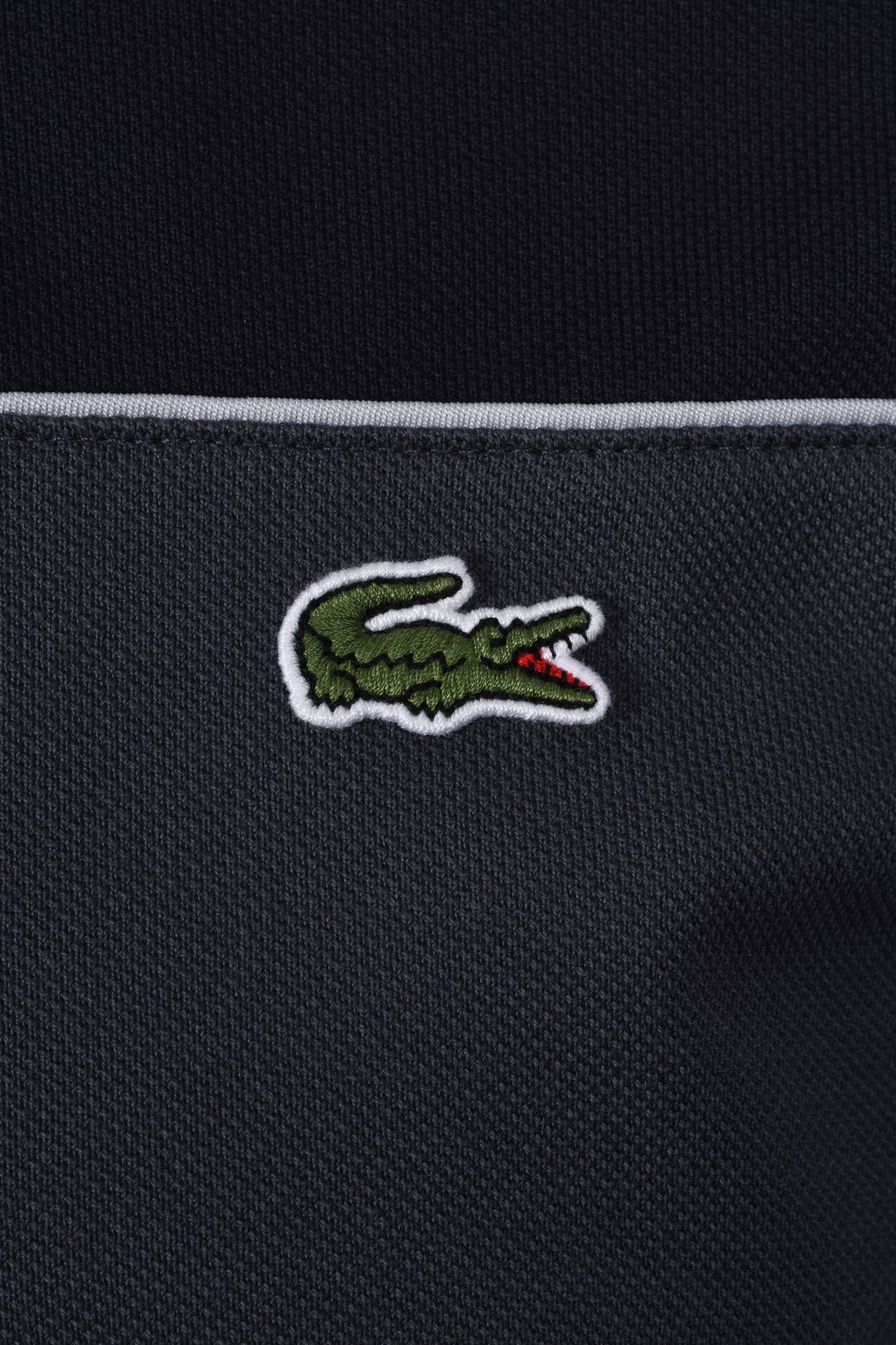 LACOSTE BLOCK COLOUR POLO SHIRT BLACKBIRD/GRAPE