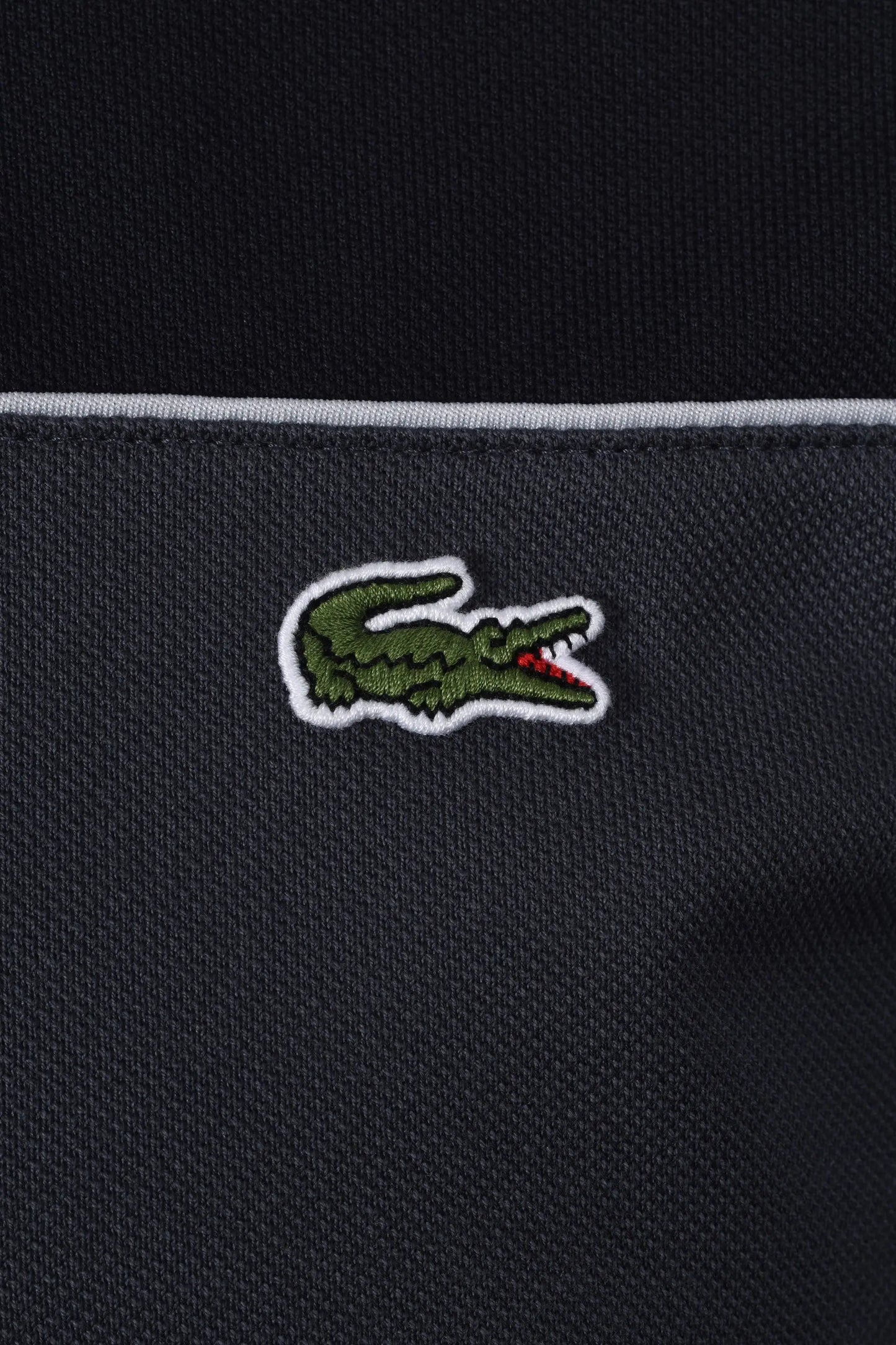 LACOSTE BLOCK COLOUR POLO SHIRT BLACKBIRD/GRAPE Lacoste