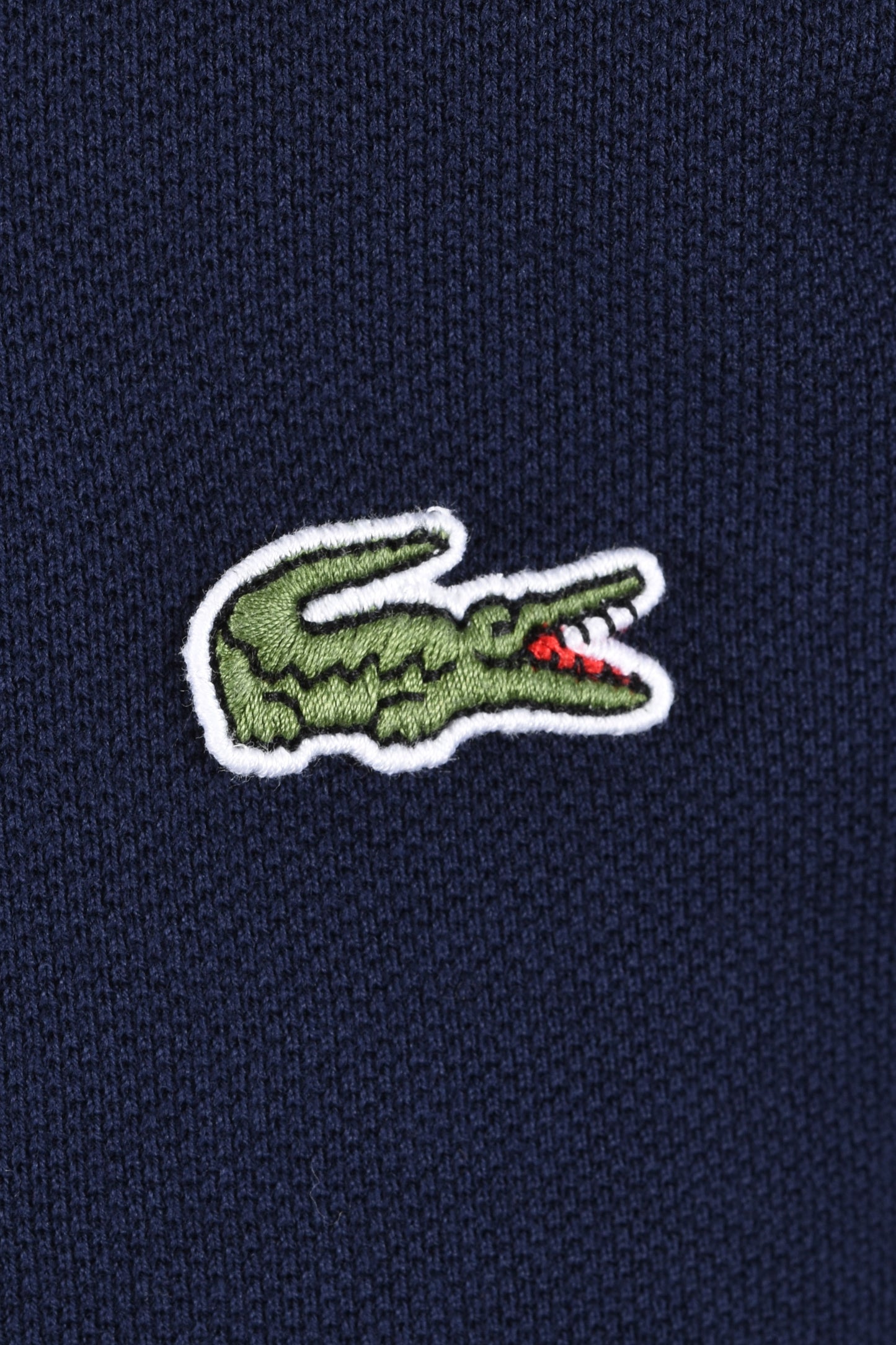 LACOSTE SHORT SLEEVED RIBBED COLLAR POLO NAVY Lacoste Michael Stewart Menswear Polo Shirts